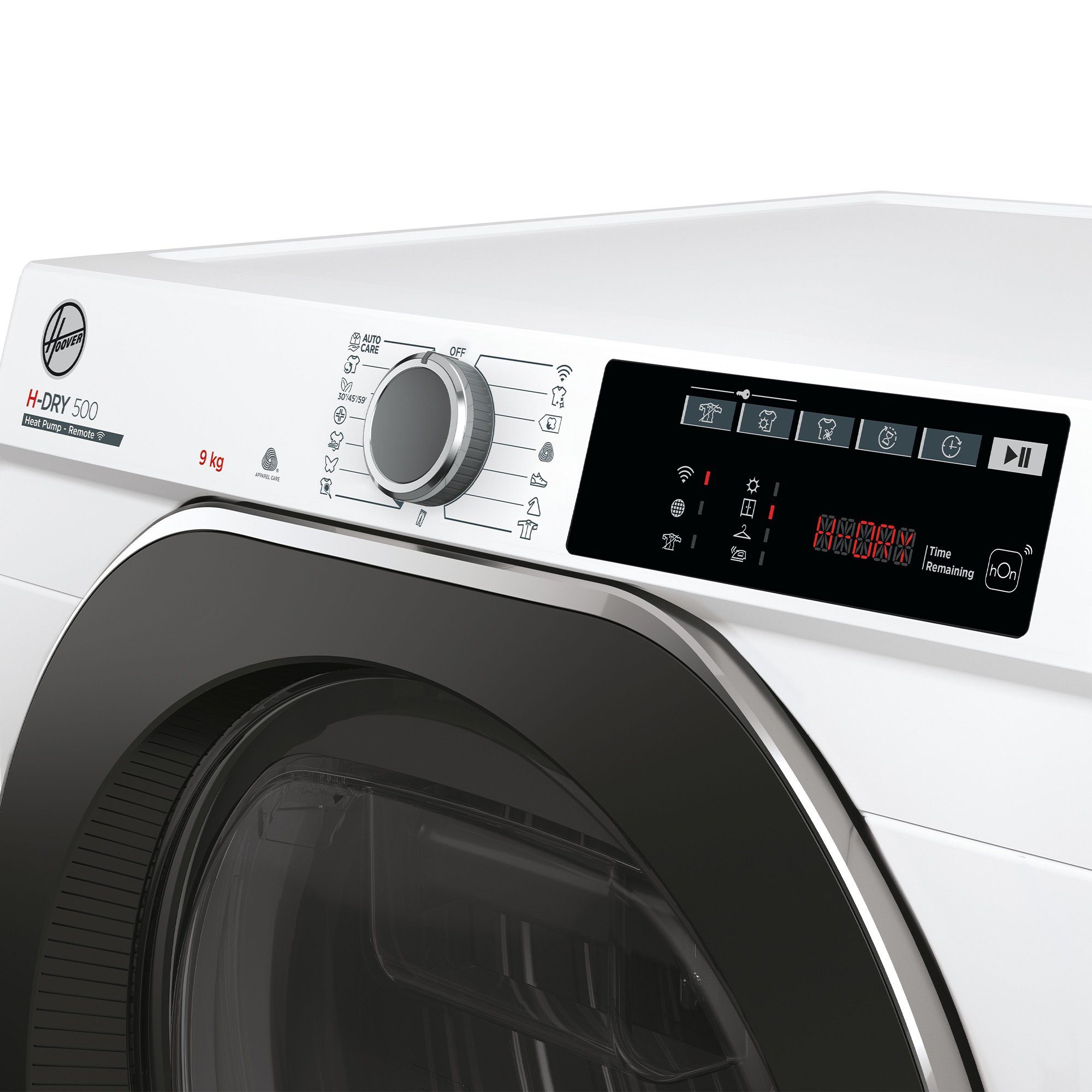 Hoover Wärmepumpentrockner H-DRY500 Design NDE H9A2TSBEXS-S, WiFi + Bluetooth, Schuhgestell, 15 + 1 Programme, AquaVision