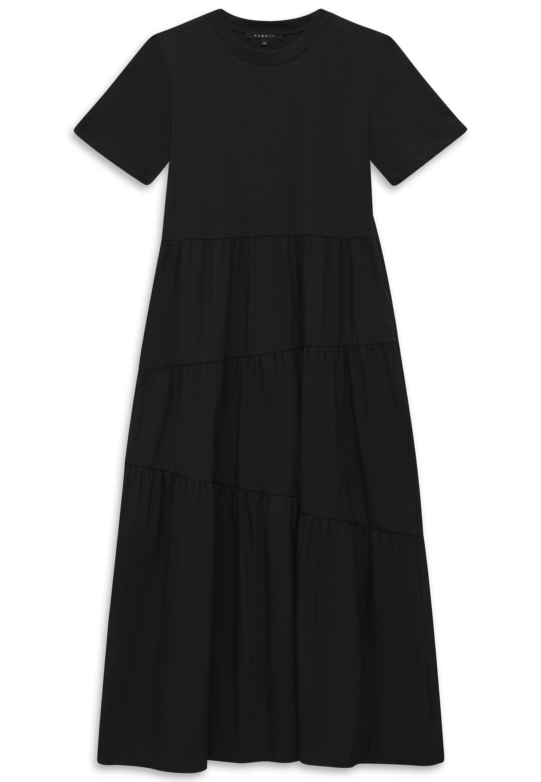 bugatti Sommerkleid Materialmix mit asymmetrischen Raffungen