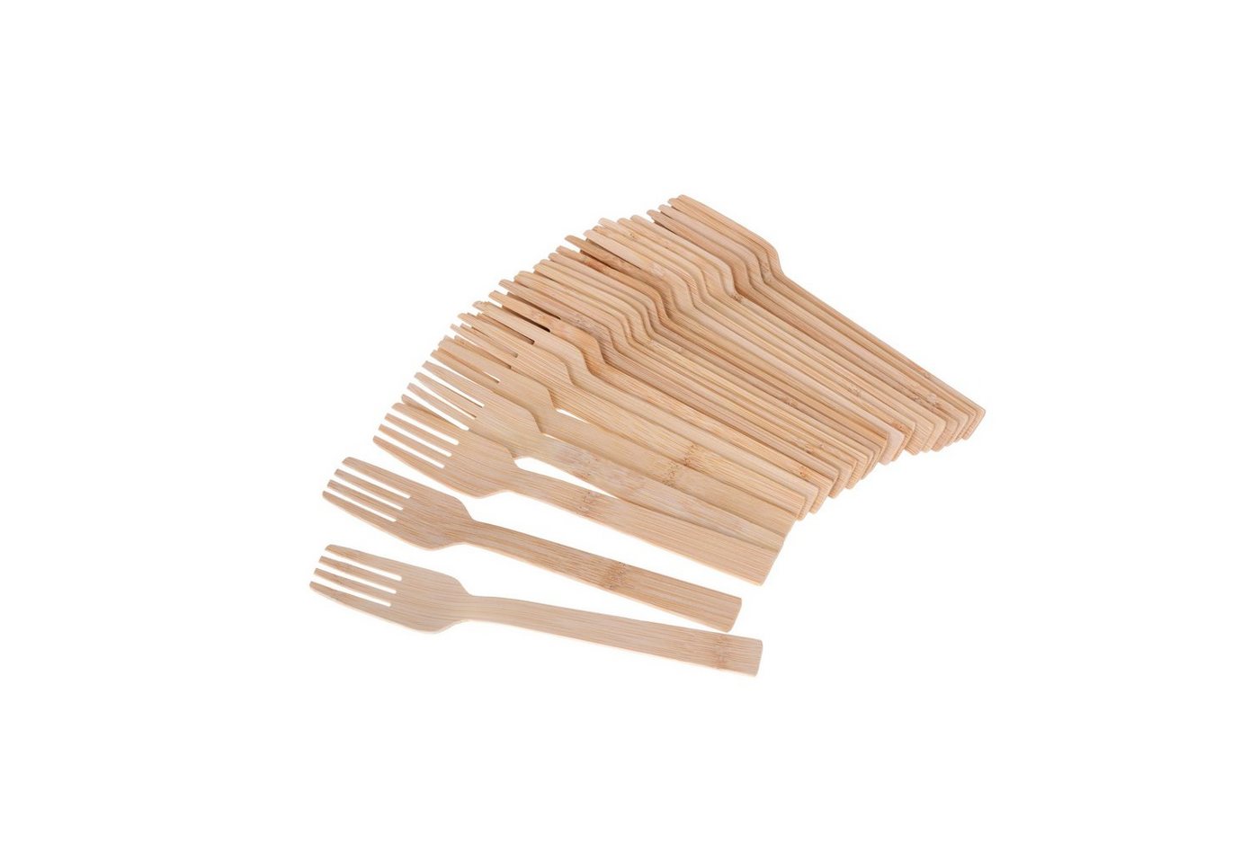 GRÄWE Einweggabel GRÄWE Bambus-Gabel Set 25 Stück 16,5 cm