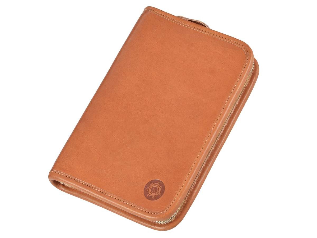 Sonnenleder Federtasche Nils, Stifteetui, Schüleretui, 1-teilig, 22 Stiftschlaufen, Rindleder