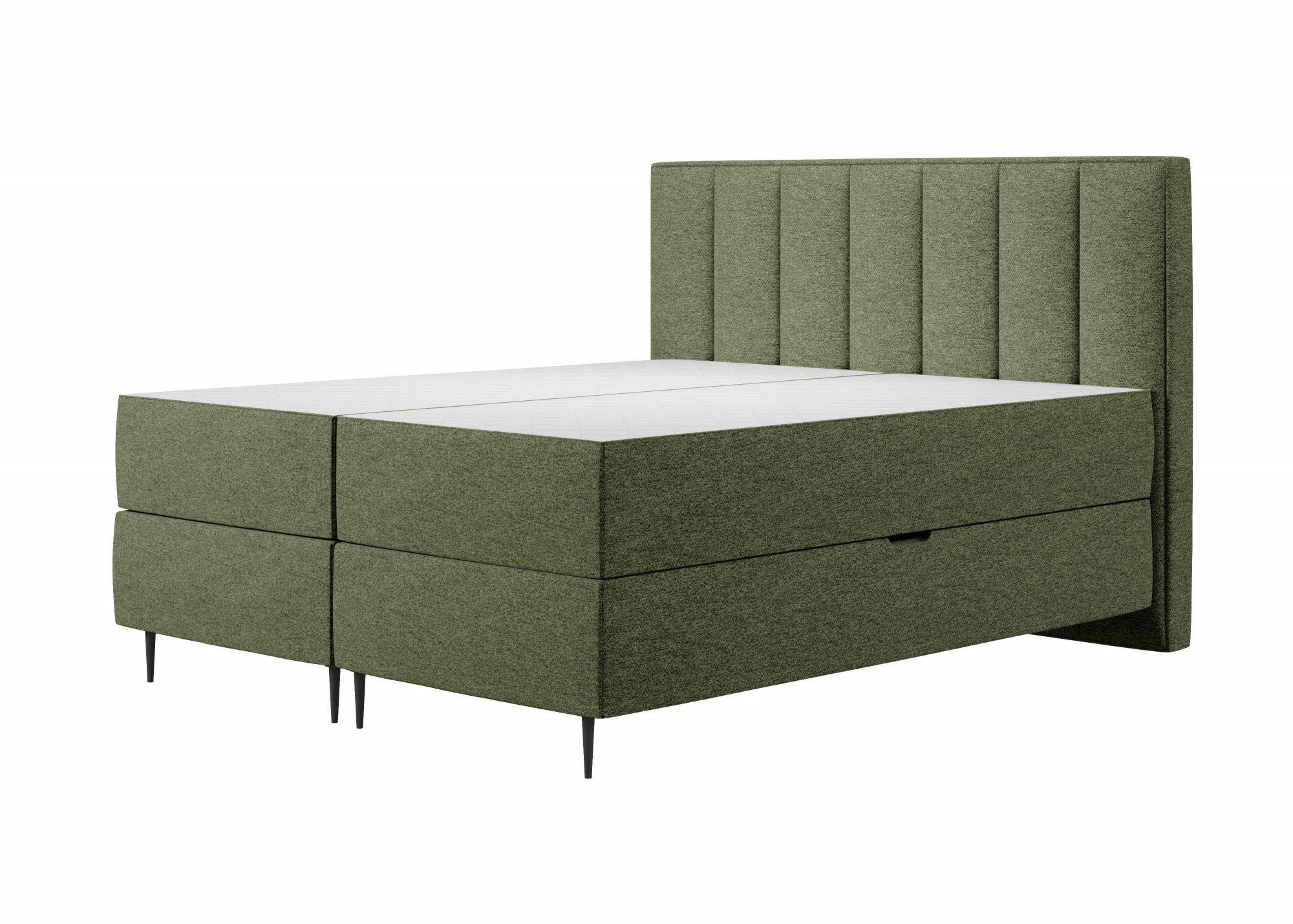 Home affaire Boxbett Rita inkl. Bettkasten, erhältlich in den Breiten 160cm und 180cm, mit Taschen-Federkernmatratze, Komfortliegehöhe von 61cm