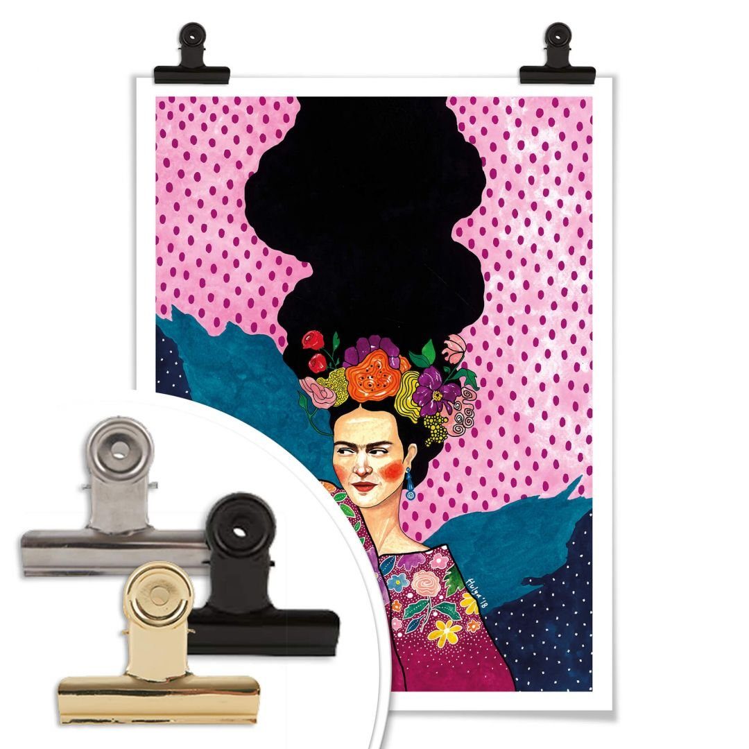 Gemälde Kahlo, Affirmationen Frida Art Wohnzimmer K&L Hülya kraftvolles Poster Wandbild Wall modern Sommer Poster