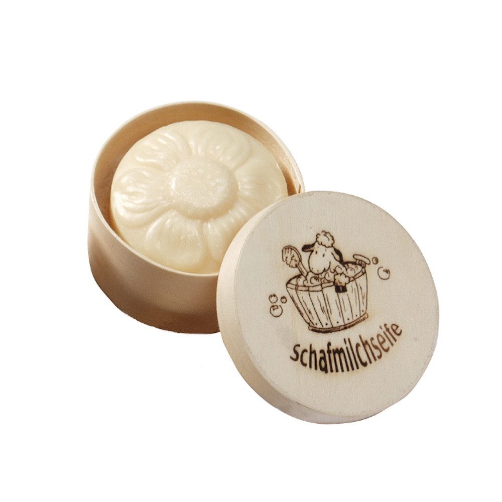 Saling Мылоschale Holzdose Blume 65g