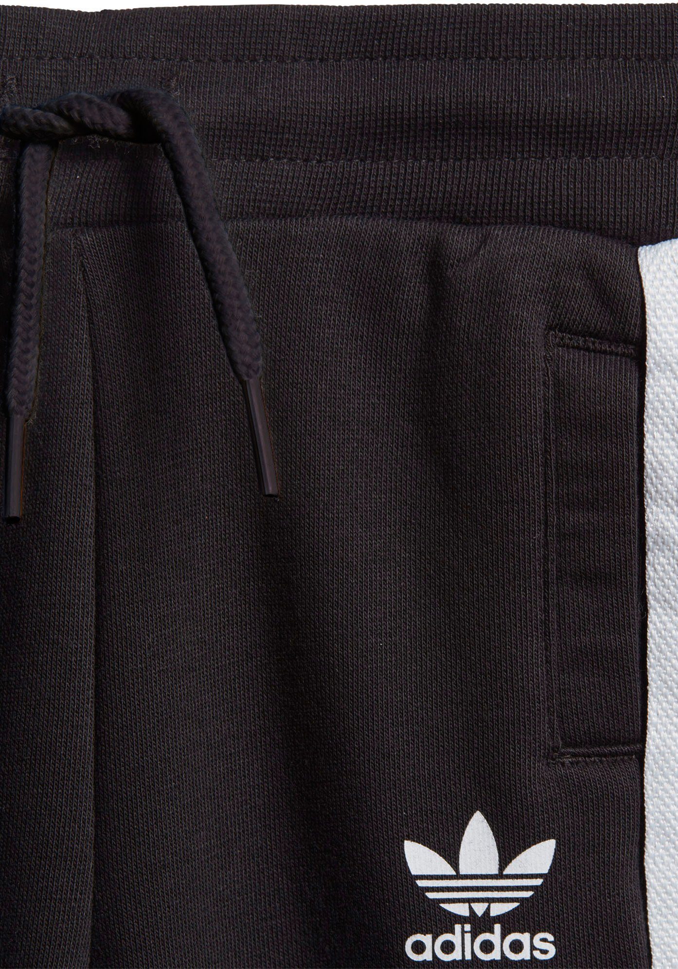 White CREW adidas Black 2-tlg) (Set, / Trainingsanzug Originals SET