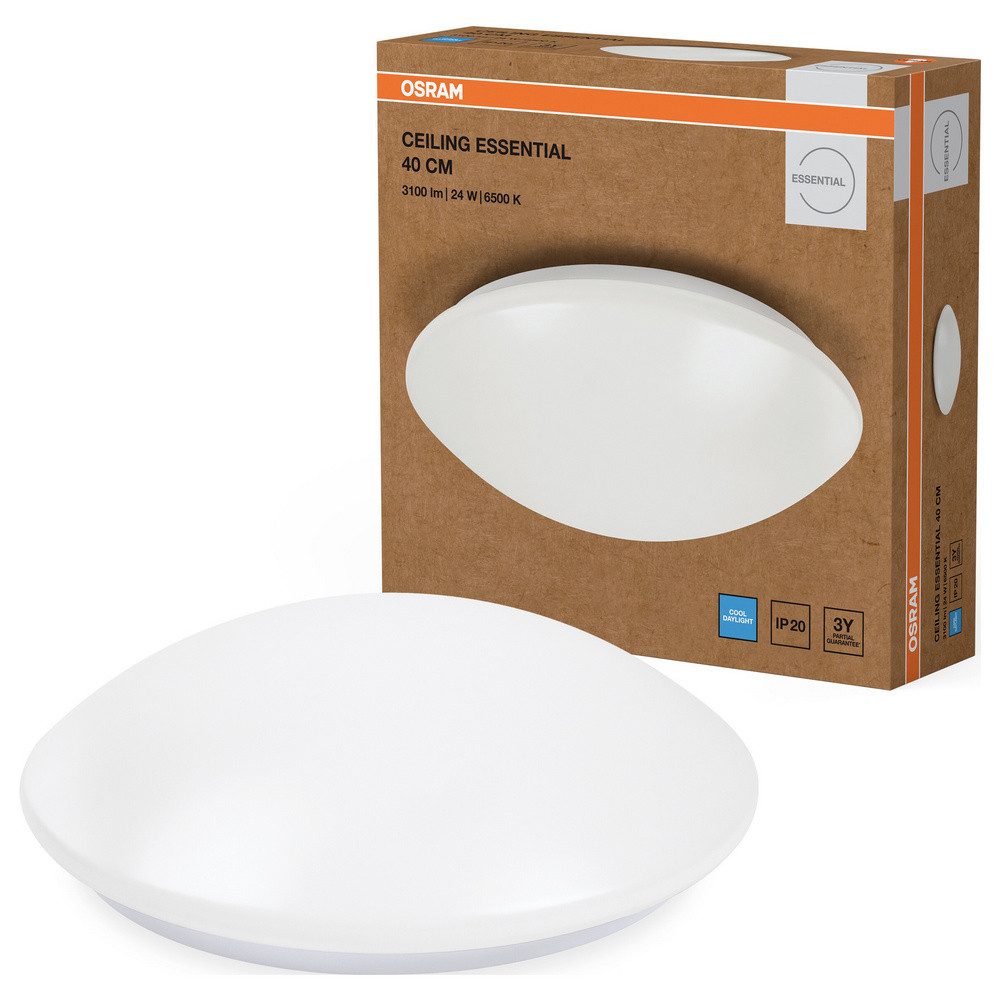 Osram Außen-Wandleuchte OSRAM HOMELIGHTING Ceiling Essential 400mm 24W 6500K 4099854445453 LED