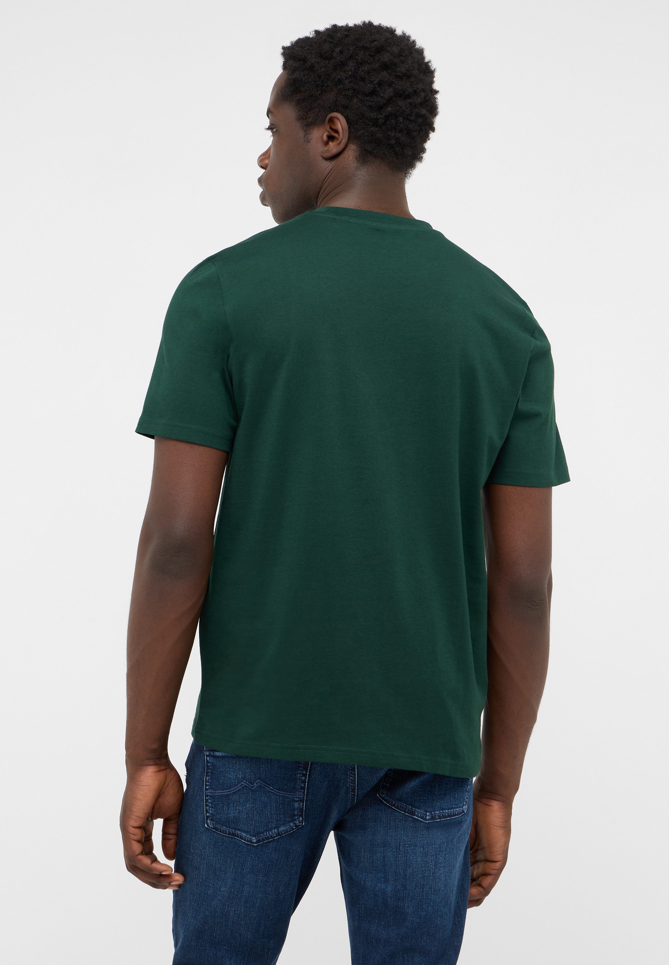 MUSTANG Kurzarmshirt Austin Sommershirt mit Logo-Print