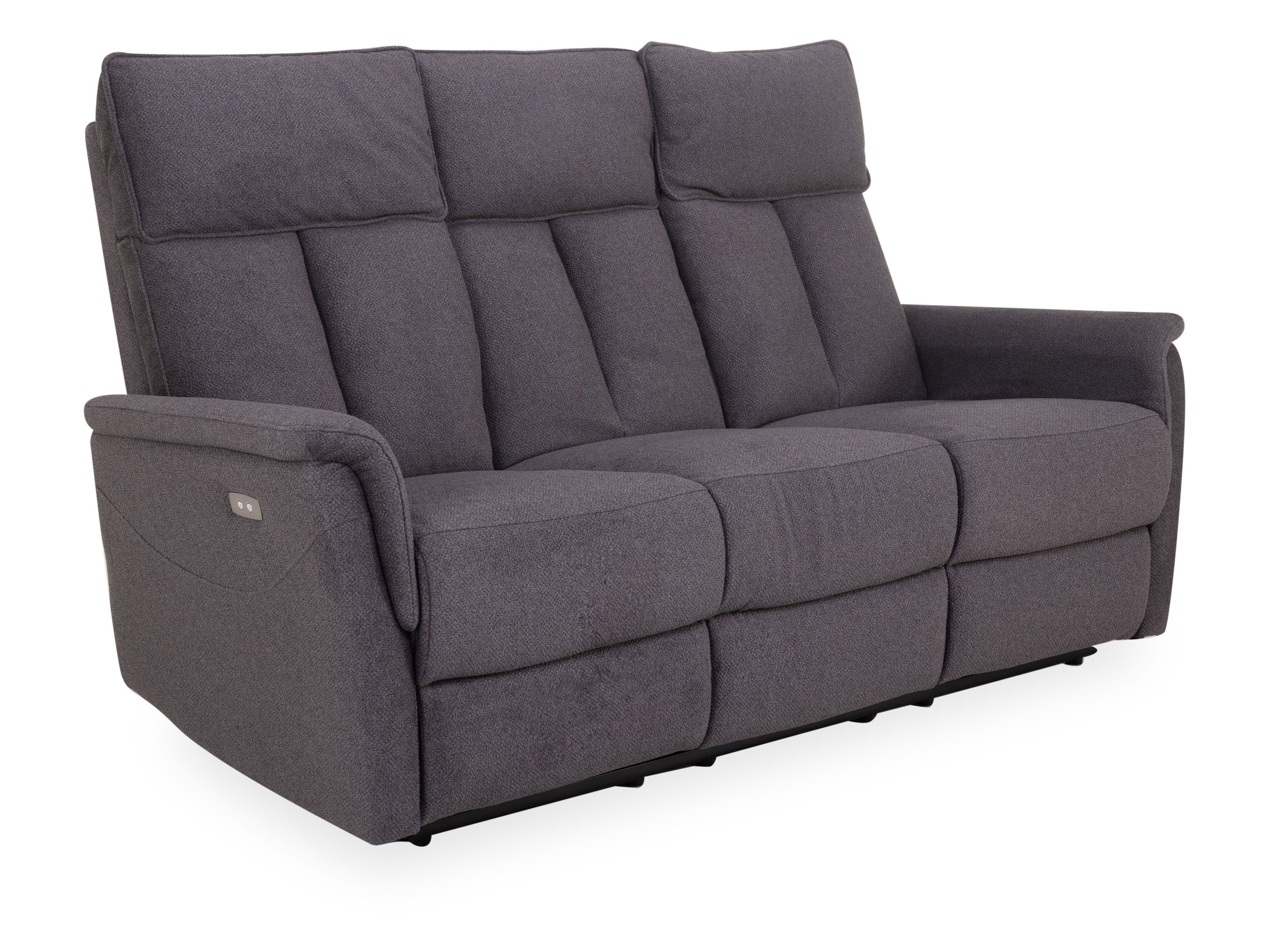 HARPER Sofa Sofa 3-Sitzer HARPER HAIKOU BHT 184x93x109 cm grau Couch Einzelsofa
