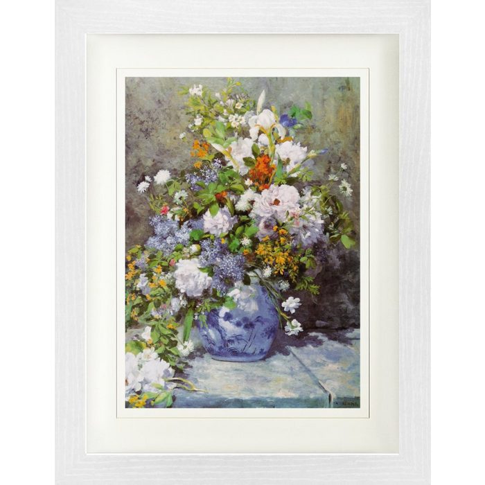 1art1 Bild mit Rahmen Pierre Auguste Renoir - Große Vase Mit Blumen 1866