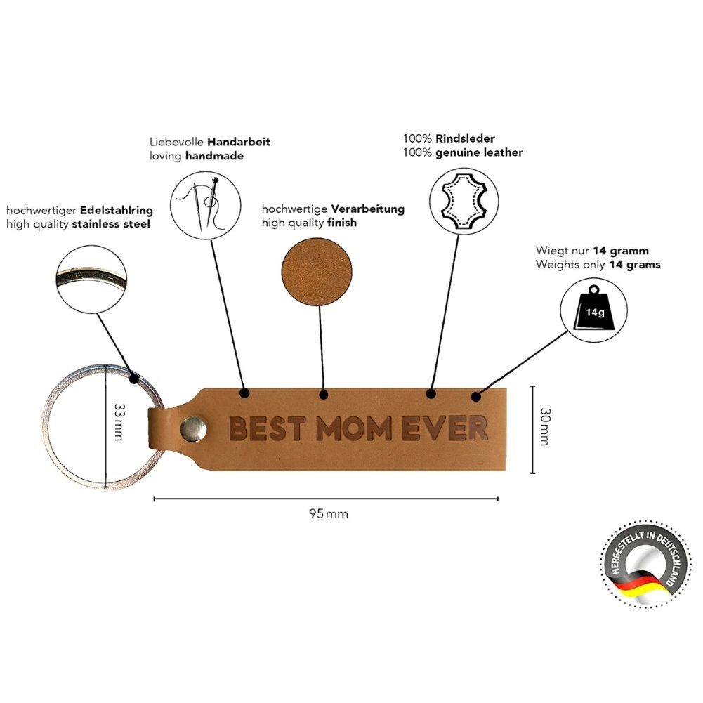 - Best Geschenkideen Welt Schlüsselanhänger Schwiegermutter Tochter Eltern Stiefmutter kleine für Germany Geschenk beste für der Ankerpunkt mit Mutter für Schwiegereltern beste für Mama Geburtstagsgeschenk Gravur Mom Ever Geschenke Mütter Hellbraun, Made in