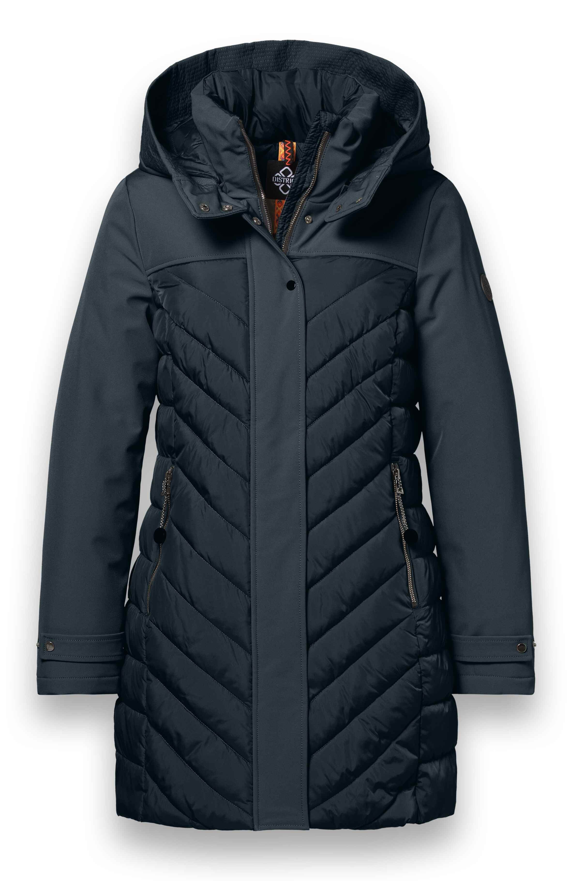 District Wintermantel St Moritz (warm, wasserabweisend) dunkelgrün Damen günstig online kaufen