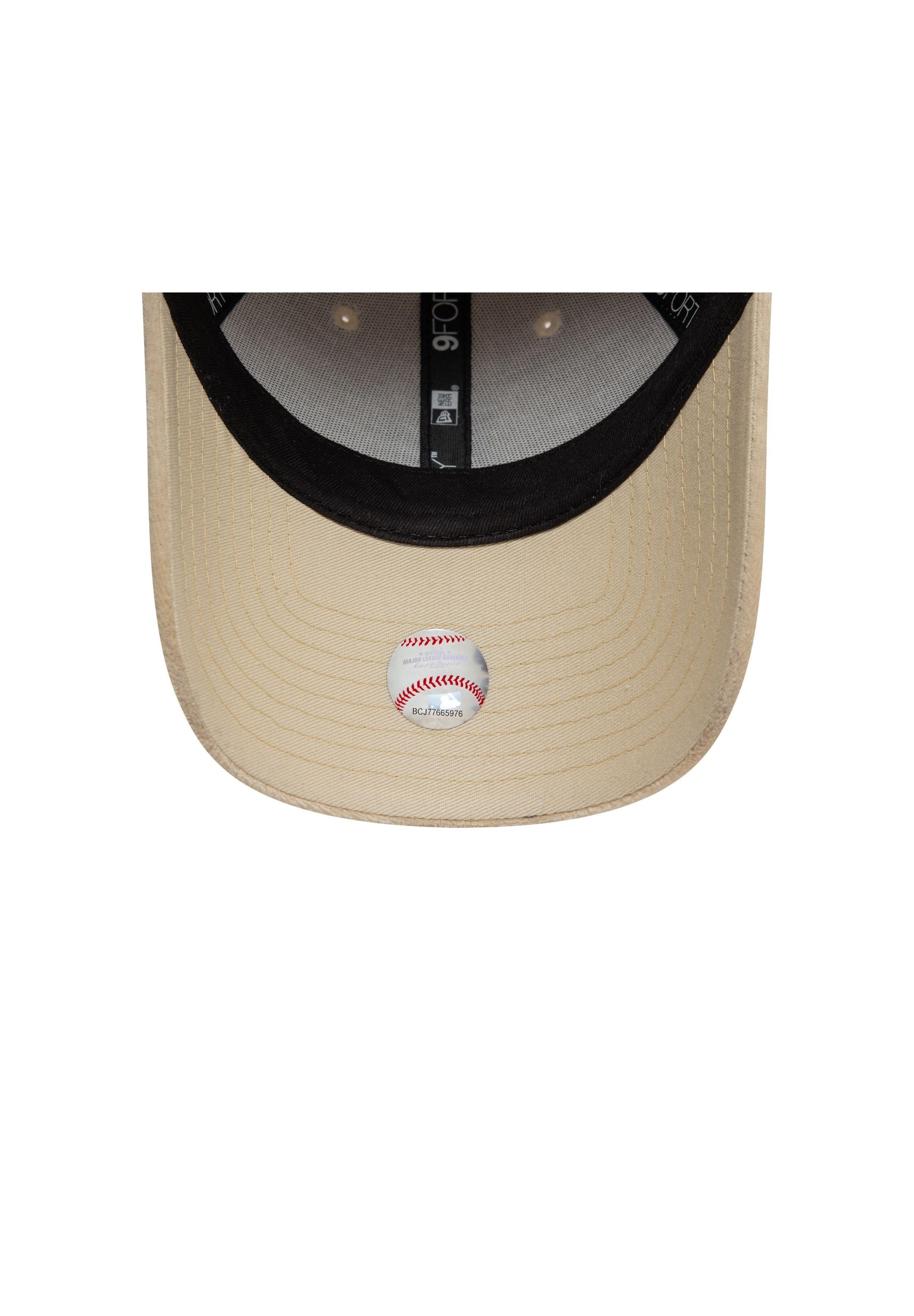 New Era Baseball Cap New York Yankees MLB Womens Diamante Velour Beige 9Forty Verstellbare (1-St)