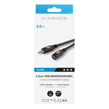 Vivanco Audio- & Video-Kabel, Audiokabel, Klinken Kabel (250 cm)