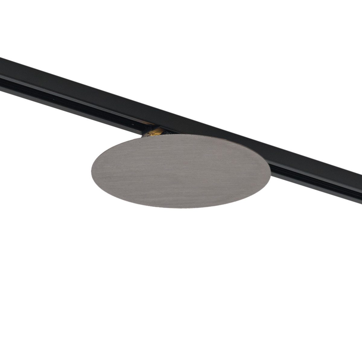 Qazqa Schienensystem-Sets Iconic pulley, ohne Leuchtmittel, G9, Gunmetal, Modern, Stahl, Deckenstrahler 2-flammig