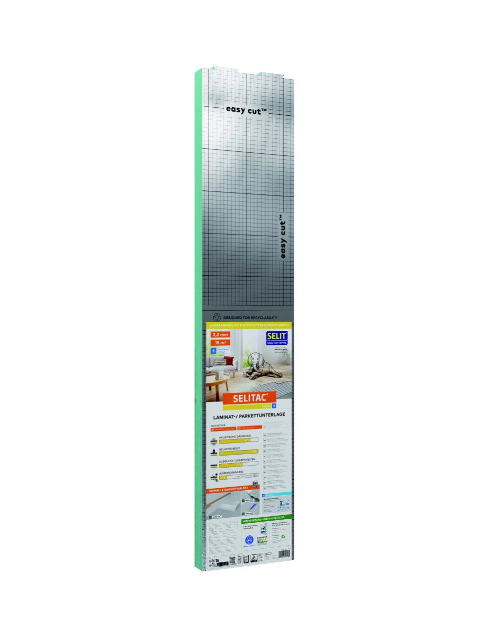 Selit Trittschalldämmplatte Selitac Parkett- und Laminatunterlage basic+ 2,2