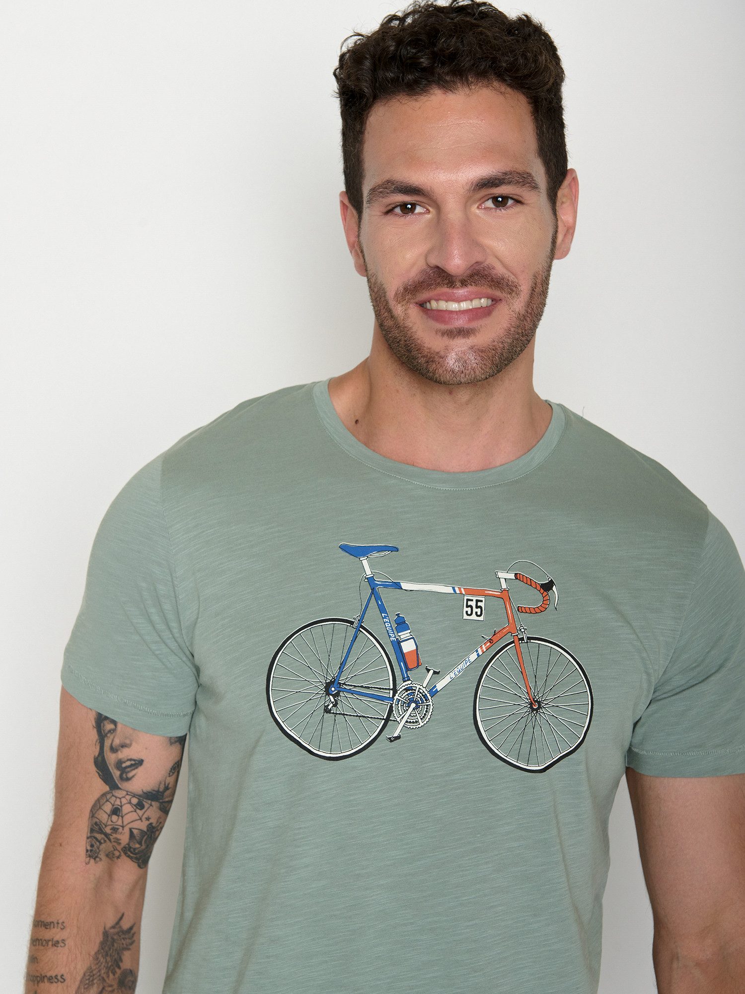 GreenBomb T-Shirt Spice Bike Jacques (1-tlg., 1) Rundhalsausschnitt, Bio-Baumwolle, GOTS Zertifiziert