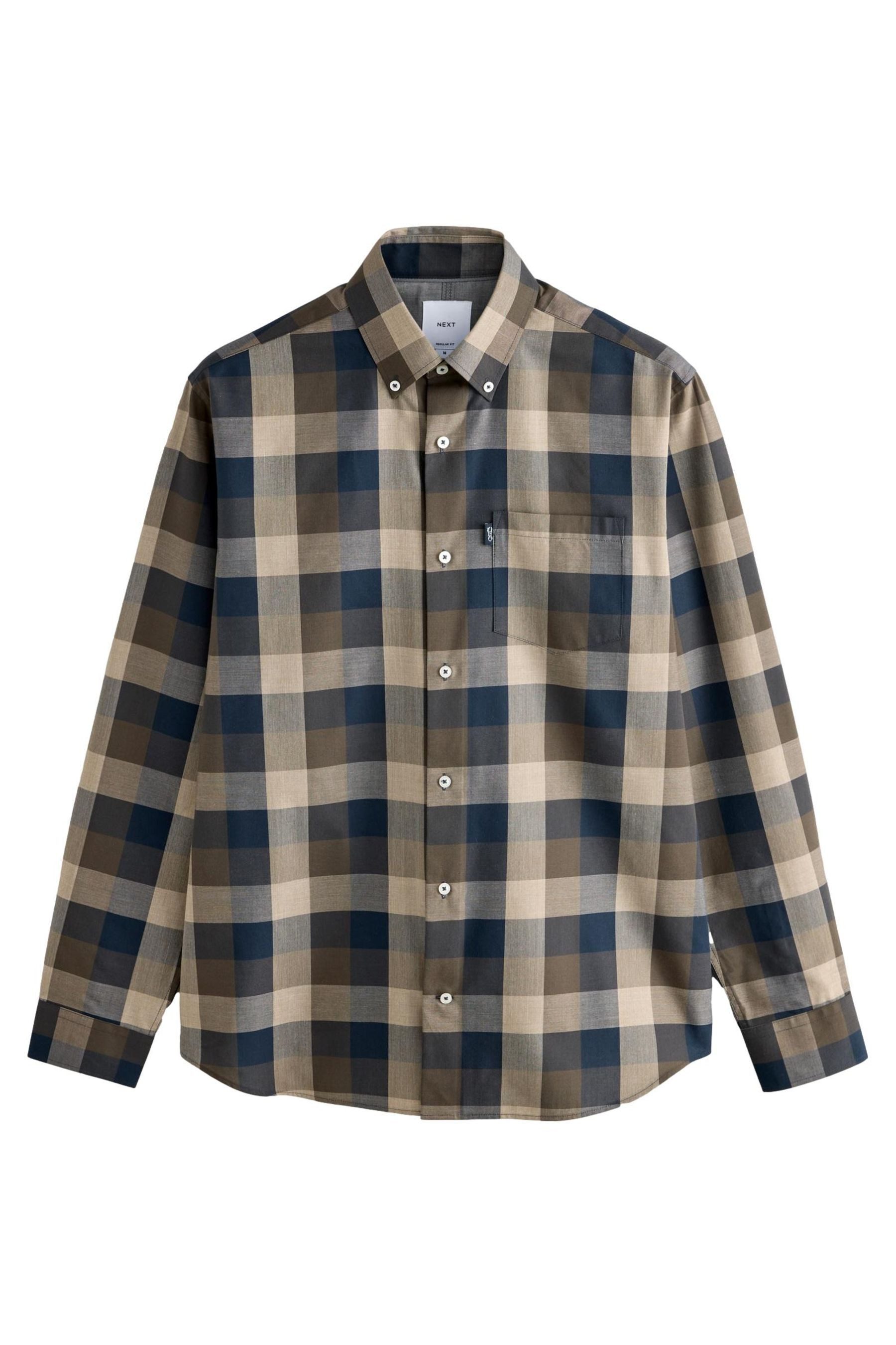 Next Langarmhemd Bügelfreies langärmeliges Oxfordhemd (1-tlg) günstig online kaufen