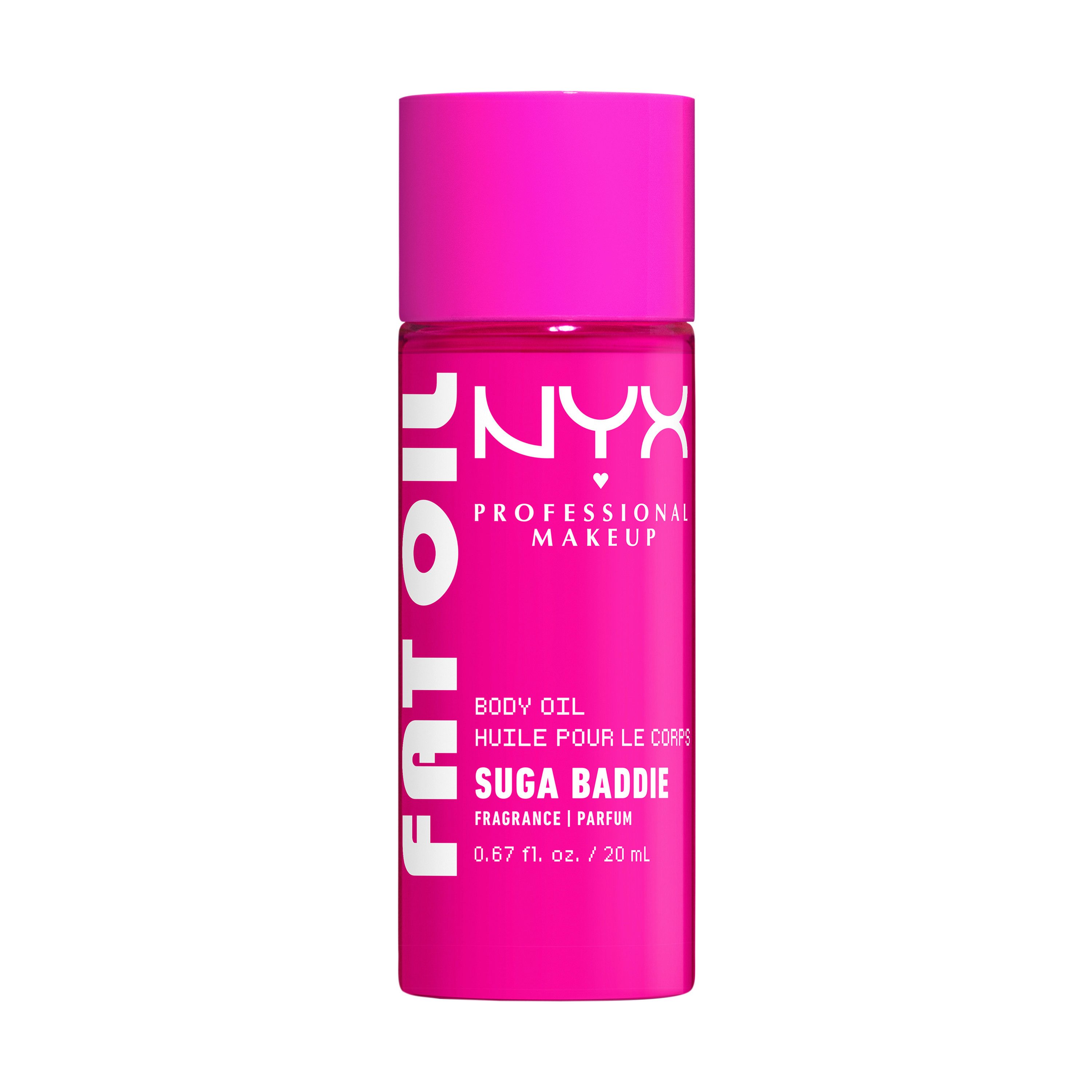 NYX PROFESSIONAL MAKEUP Körperöl FAT OIL BODY OIL SUGA BADDIE, für strahlenden Glow am Körper