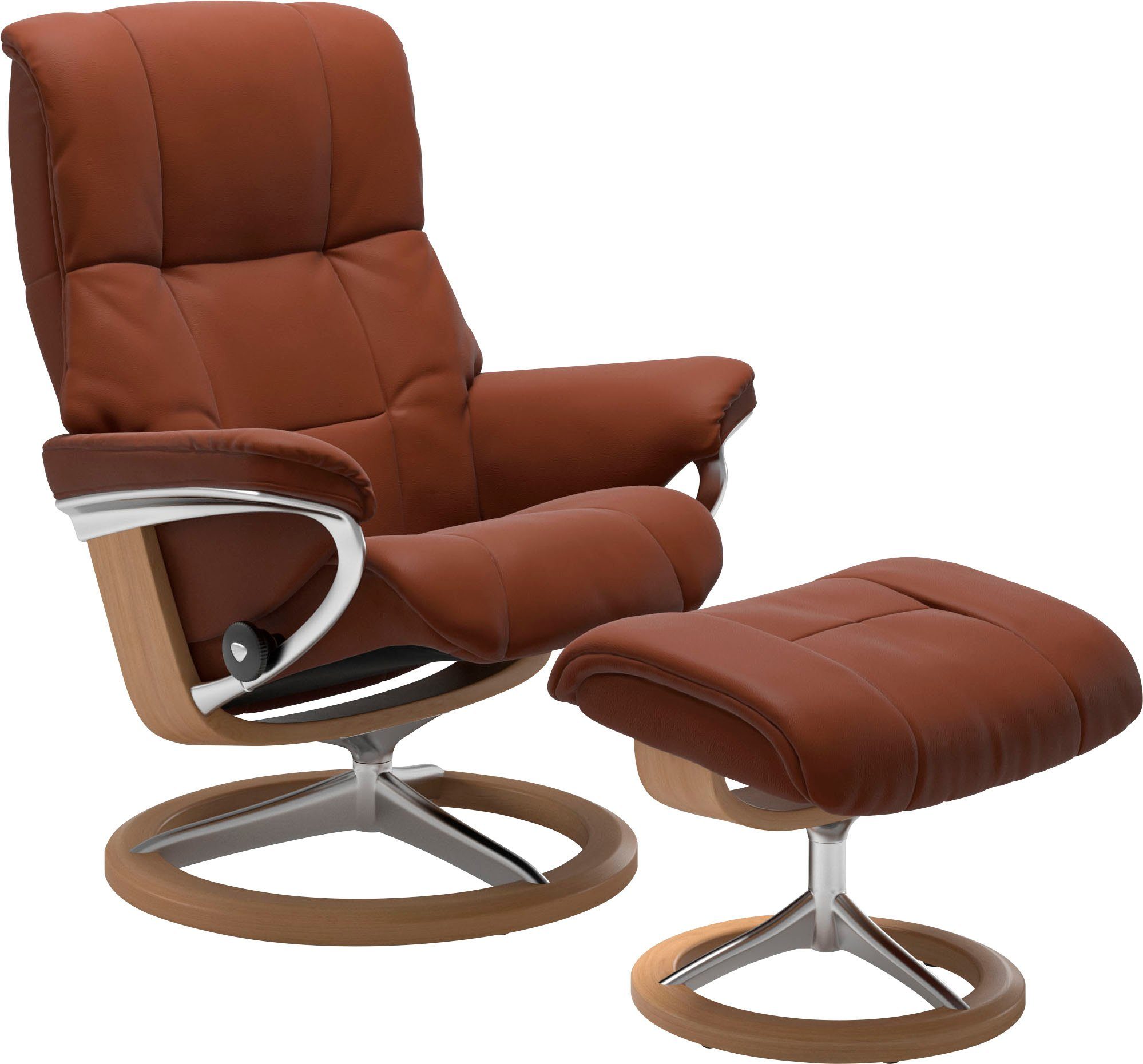 Stressless® Relaxsessel Mayfair (Set, Relaxsessel mit Hocker), mit Hocker, mit Signature Base, Размер S, M & L, Gestell Eiche