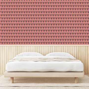 Abakuhaus Vinyltapete selbstklebendes Wohnzimmer Küchenakzent, Abstrakt Vertikale Linien Grafik