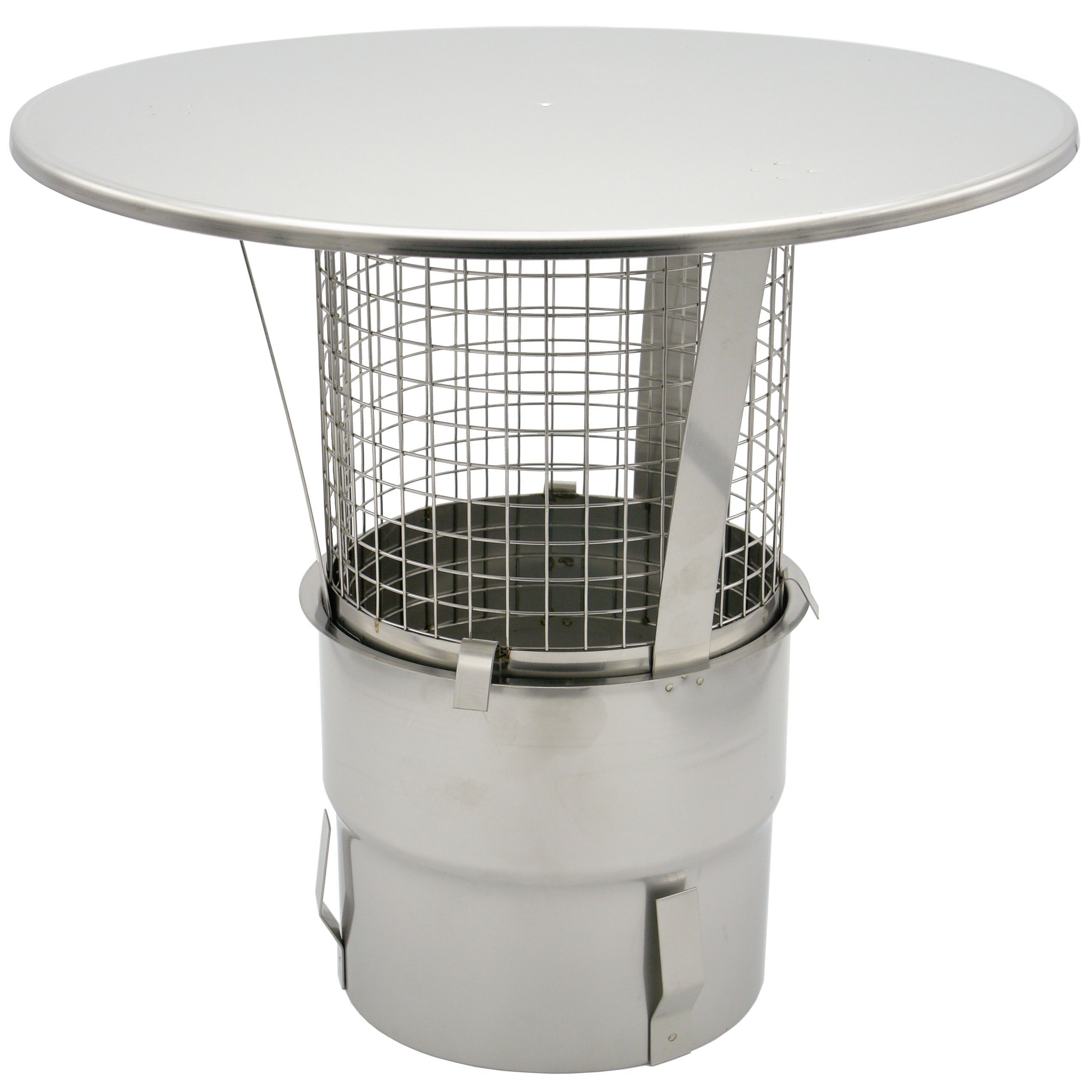 H&M Germany Schornstein-Regenhaube Regenhaube mit Einschub 200mm - mit Funkenschutz, Ø 200 mm