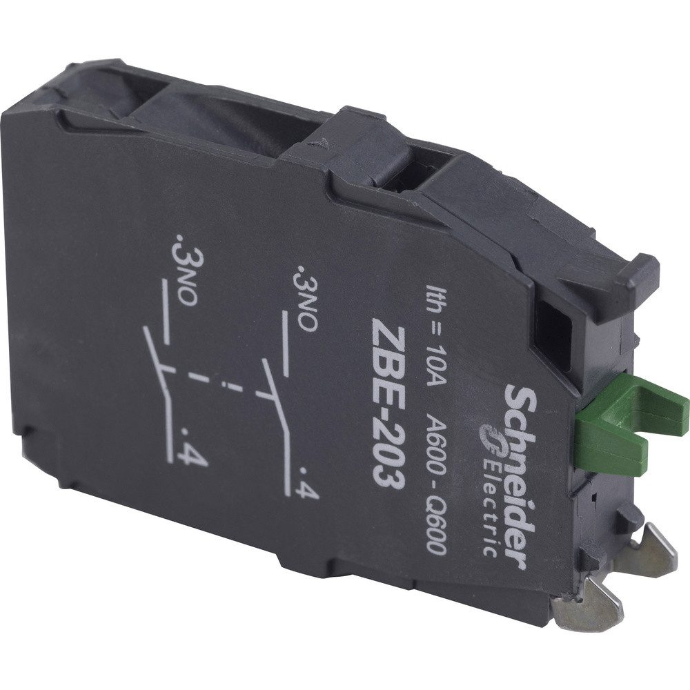 SCHNEIDER Relais-Modul Schneider Electric ZBE203 ZBE203 Hilfsschalterblock 1 St., (ZBE203)