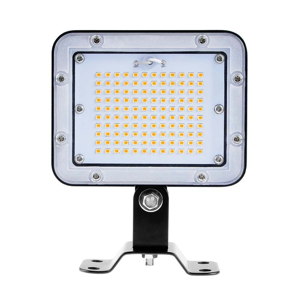 Rosnek LED Flutlichtstrahler 30/60/100W, Warmweiß/Kaltweiß, Wasserdichte, für Hof Garten, LED-Chips, Warmweiß, Weiß, Superhelle Beleuchtung