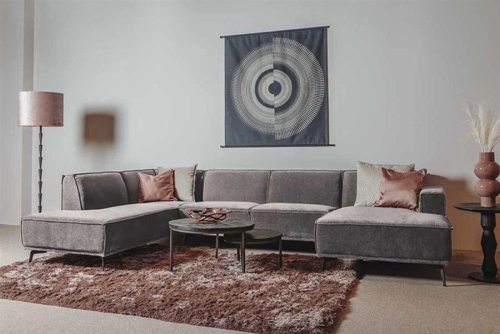 Wohnpalast Big-Sofa Leeds Loungesofa 350cm Ottomane R oder L - Ecksofa - Sofa