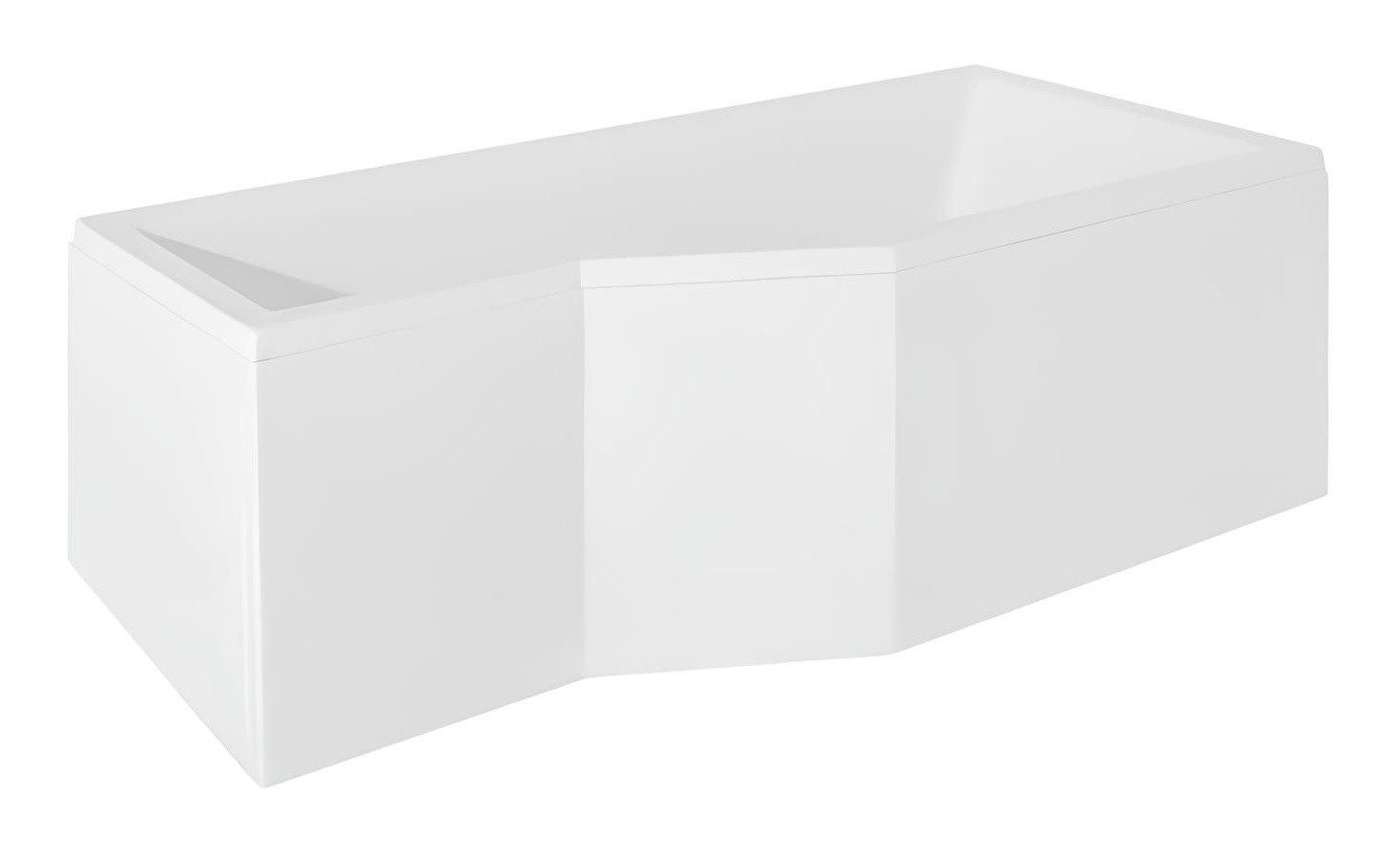 JVmoebel Badewanne Rechteck Badewanne Bad Badezimmer Wanne Acryl Duschwand Badewanne, Made in Europa