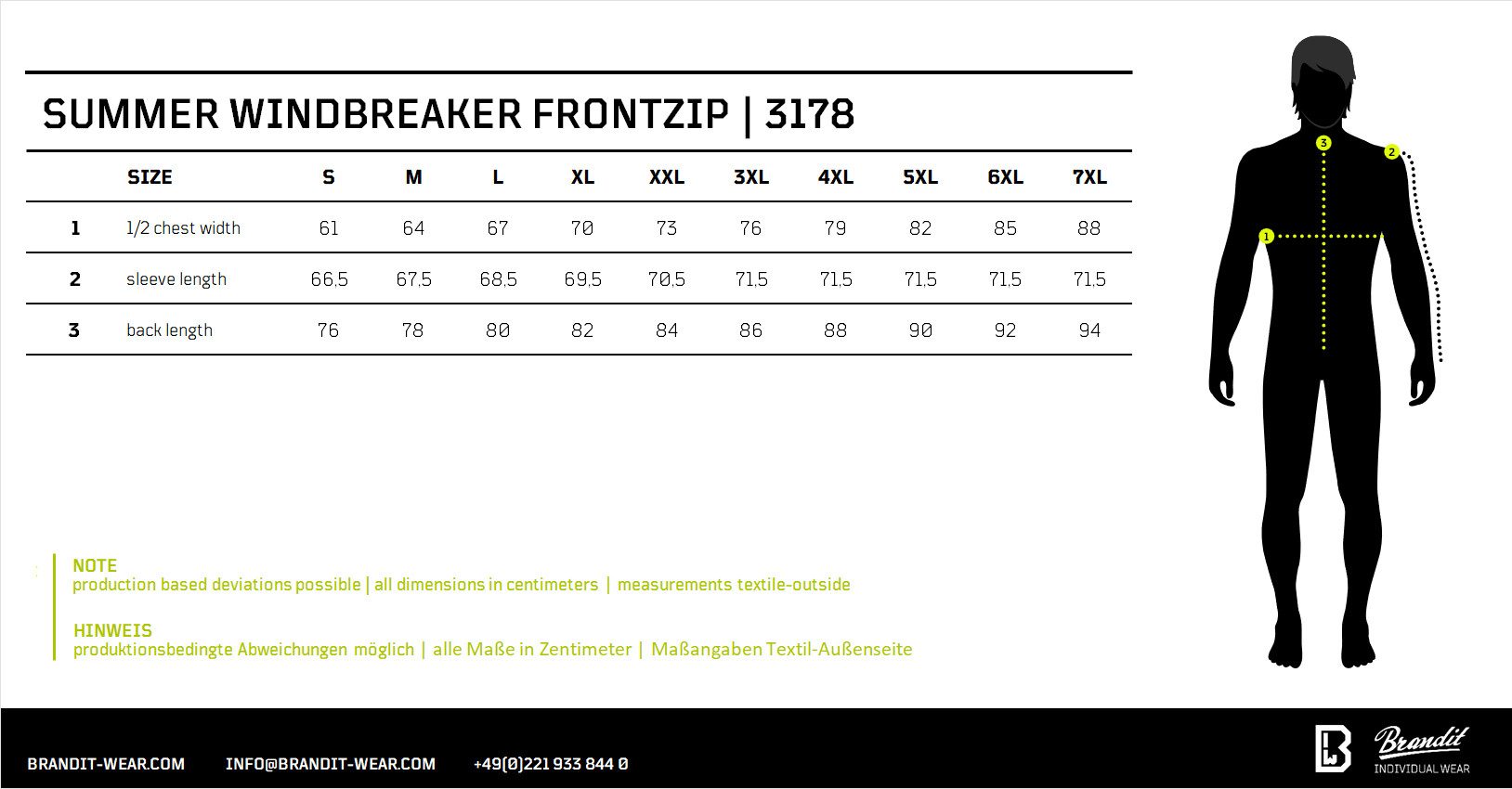 Brandit Kurzjacke Summer Windbreaker Frontzip