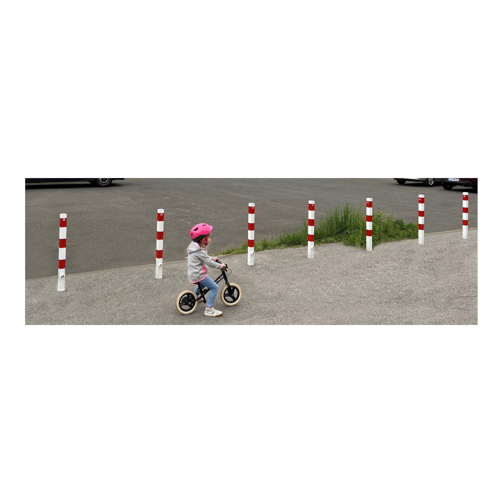 SCHAKE Verkehrsschild Schake Absperrpfosten Typ 470FB, 70x70mm, herausnehmbar + Dreikantvers