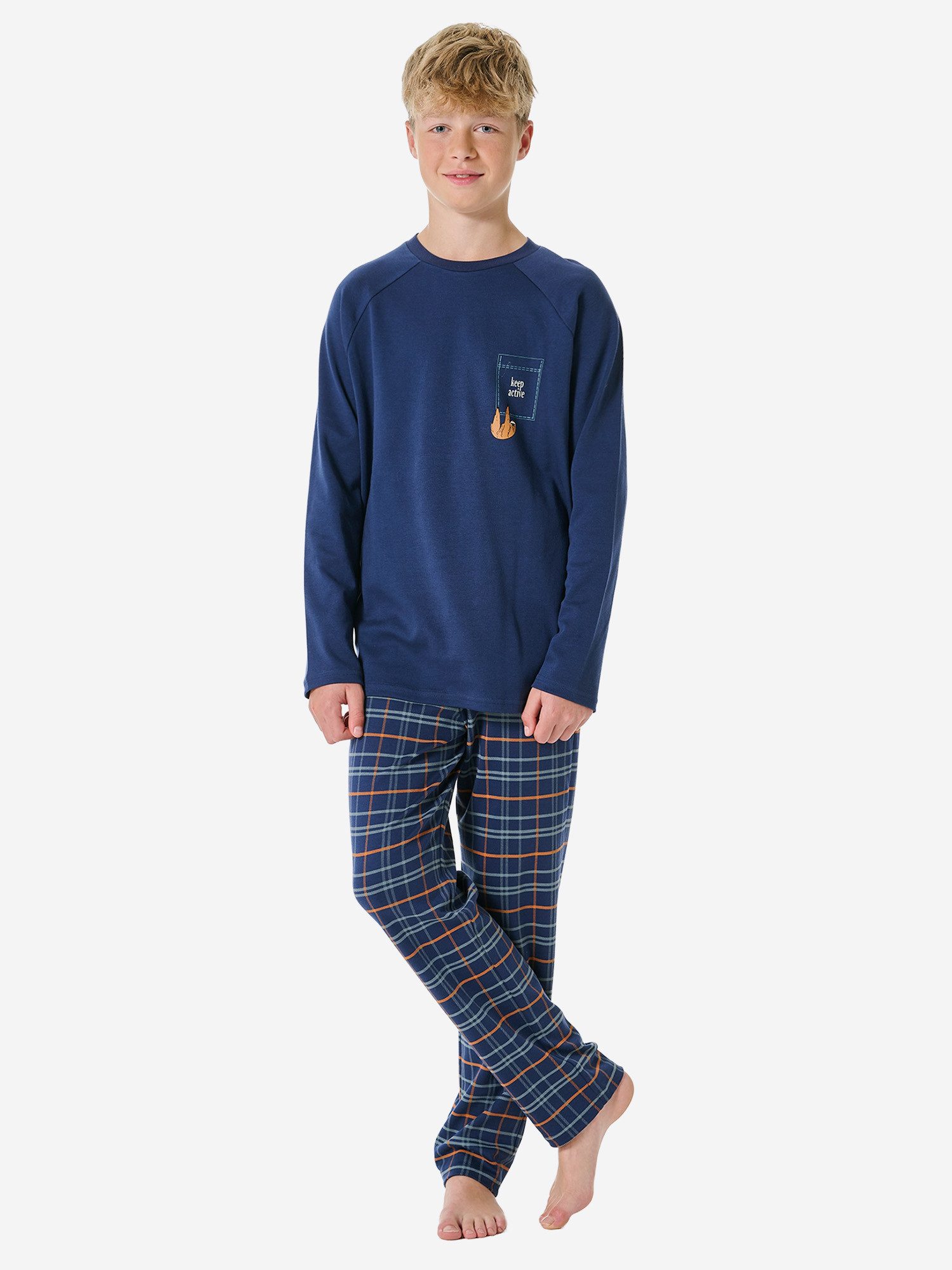 Schiesser Pyjama Nightwear 3 (2 tlg) schlafanzug schlafmode bequem