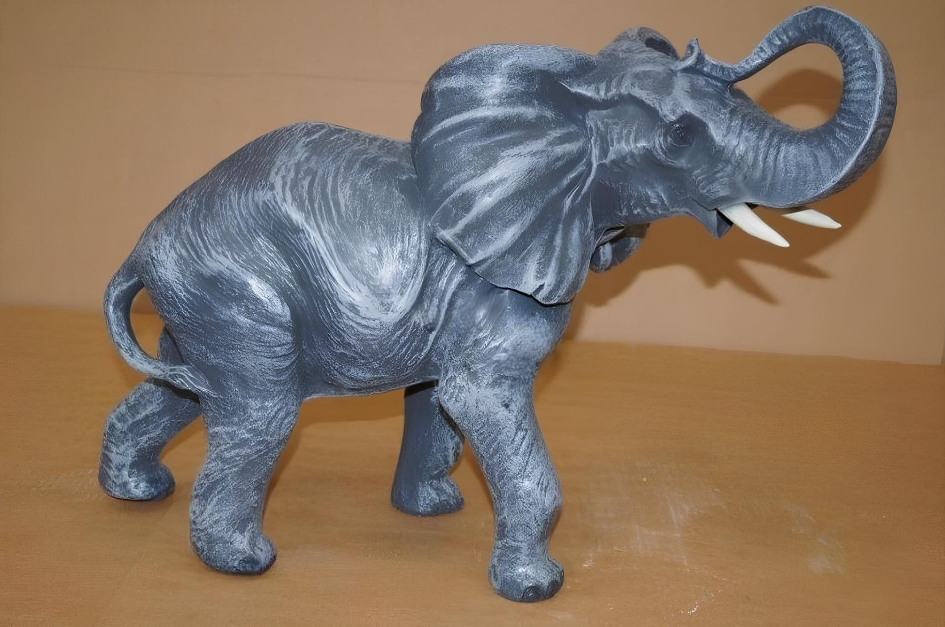 Tierfigur Elefant Figur Garten Statue Deko Zoo Tier Skulptur