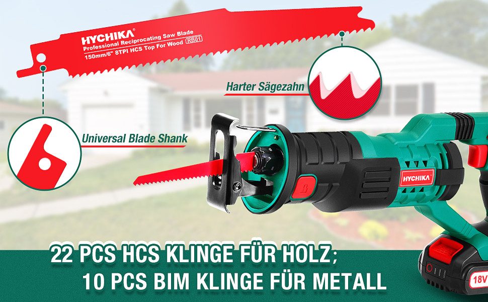 HYCHIKA Säbelsägeblatt HYCHIKA Reciprocating Saw Blades 32 Pieces (1-St) – Bild 2 von 5