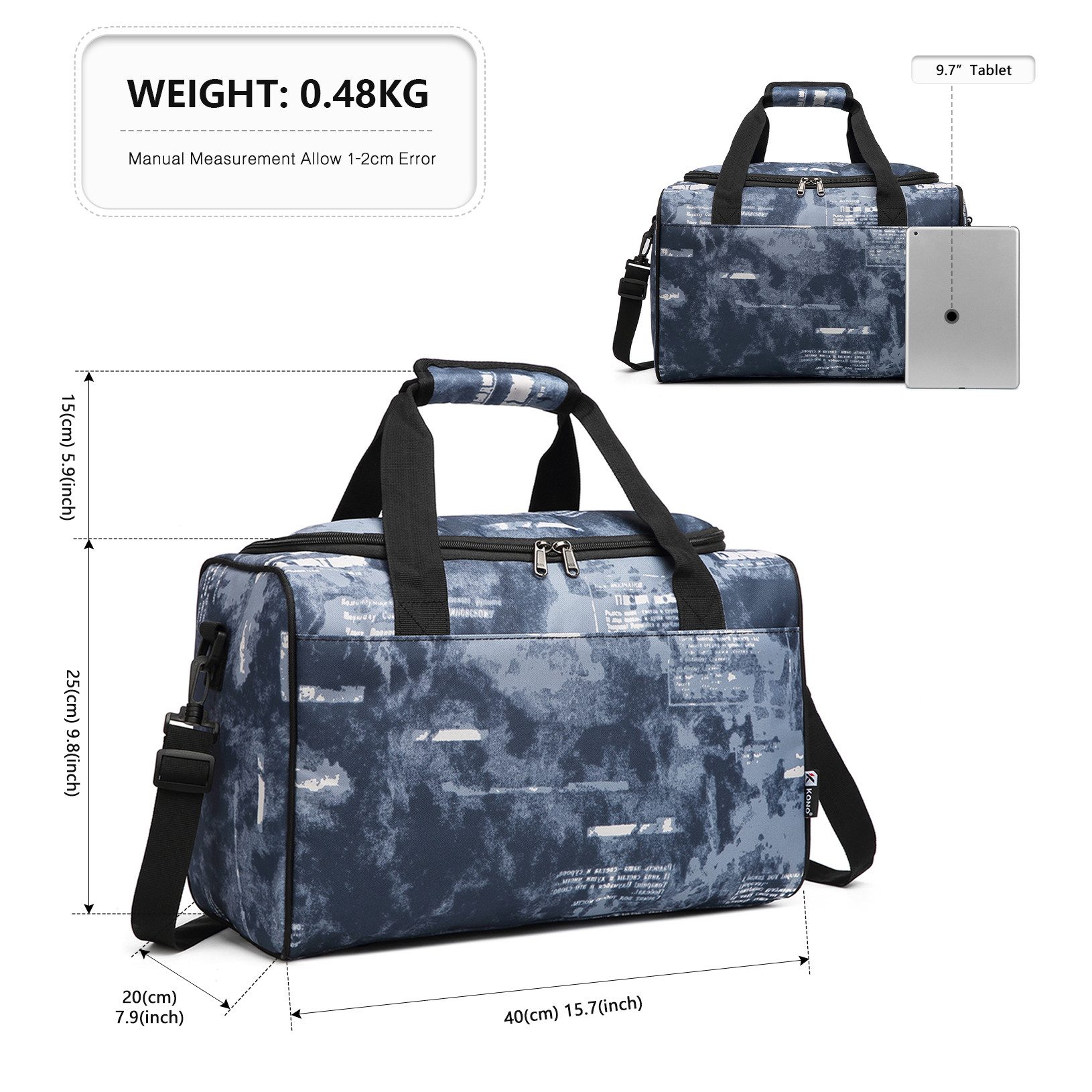 KONO Sporttasche Ryanair 40x20x25 Handgepäck Tasche günstig online kaufen