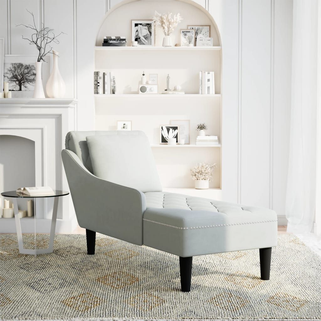 vidaXL Chaiselongue Chaiselongue mit Kissen und günstig online kaufen