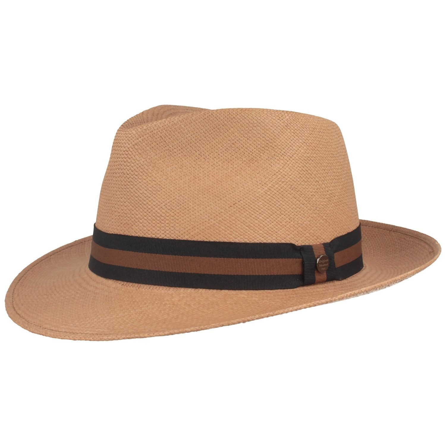 Breiter Strohhut Bogart Panama Hut mit UV-Schutz 50 & Ripsband