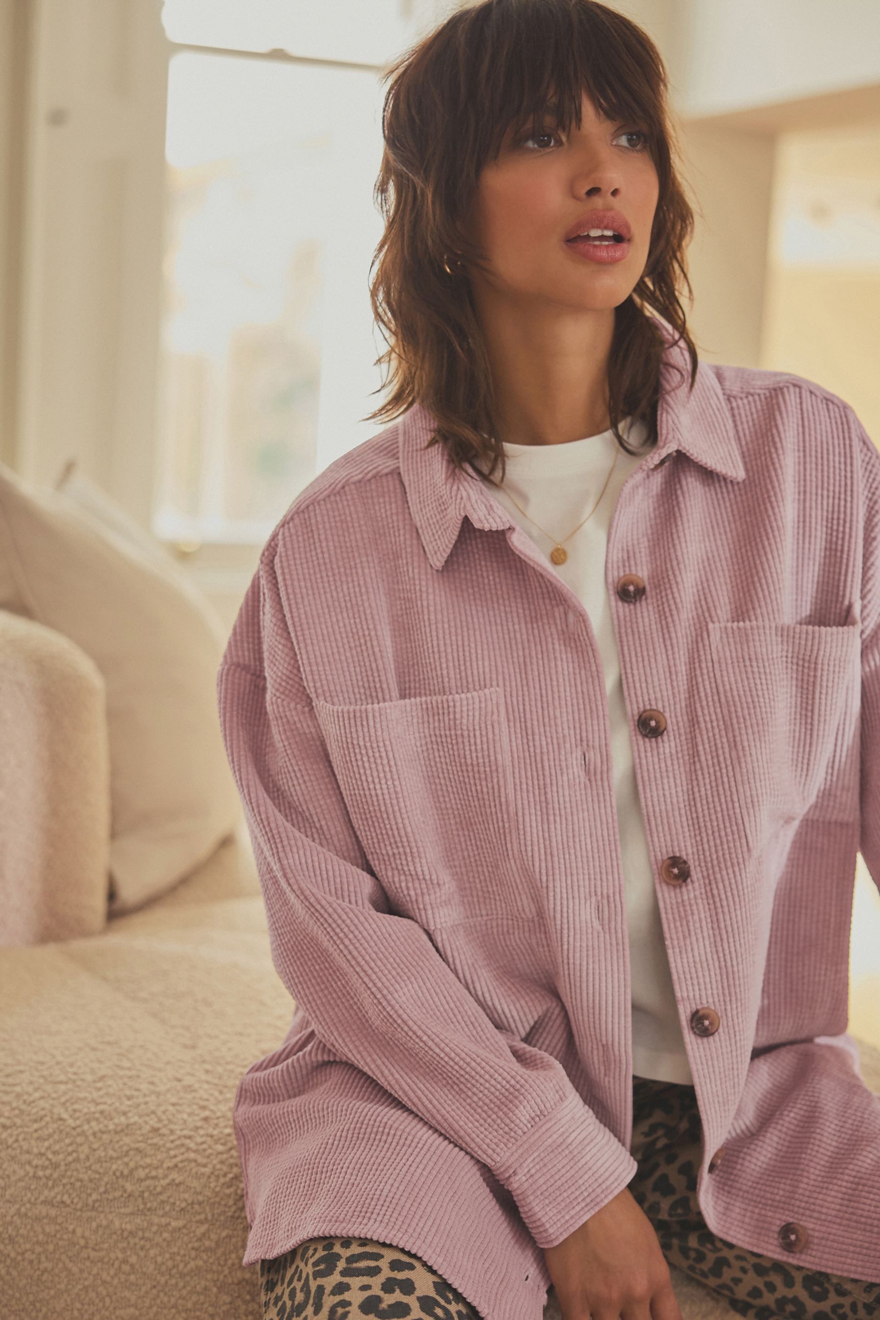 Next Outdoorhemd Leichte Cord-Hemdjacke (1-tlg)