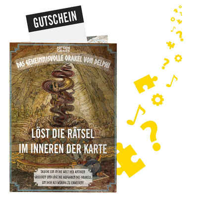 Hidden Games Grußkarten Rätselkarte "Das geheimnisvolle Orakel von Delphi", Made in Germany