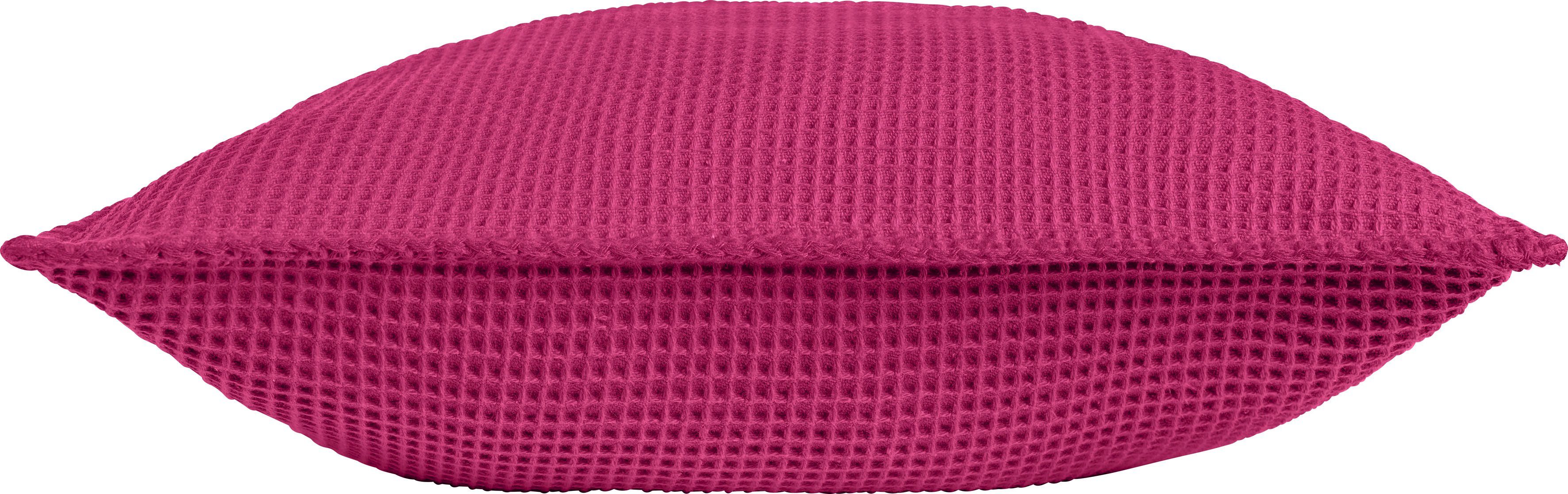 Kissenbezug La Diva Piqué, Kneer (1 Waffelpiqué pink Stück), aus