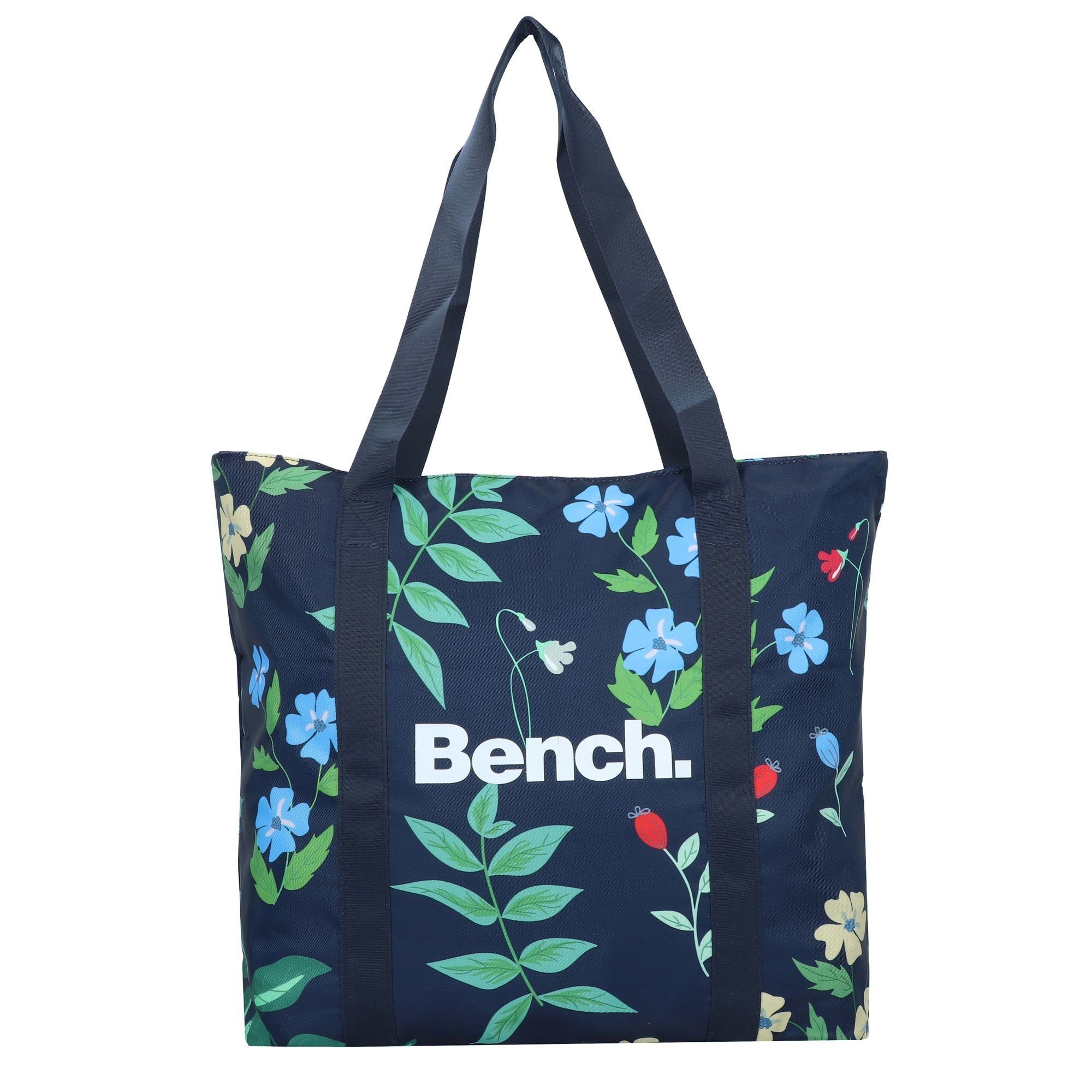 Bench. Shopper city girls, Nylon dunkelblau-bunt | Schultertaschen