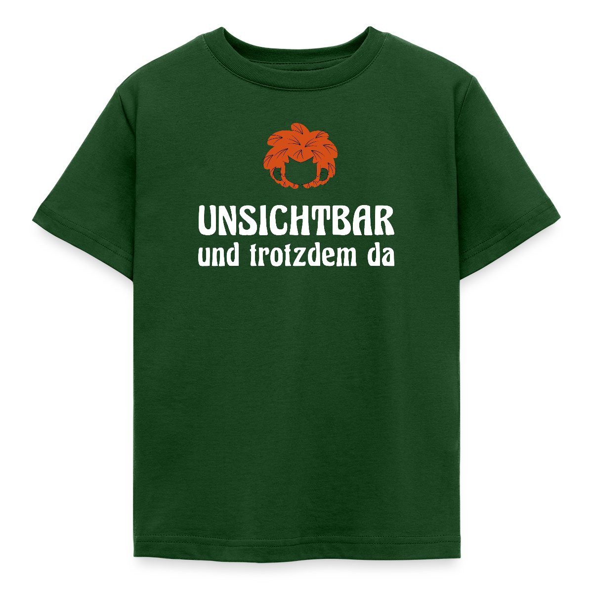 T-Shirt Pumuckl Mit Spruch Unsichtbar Und Trotzdem Da Kinder T-Shirt