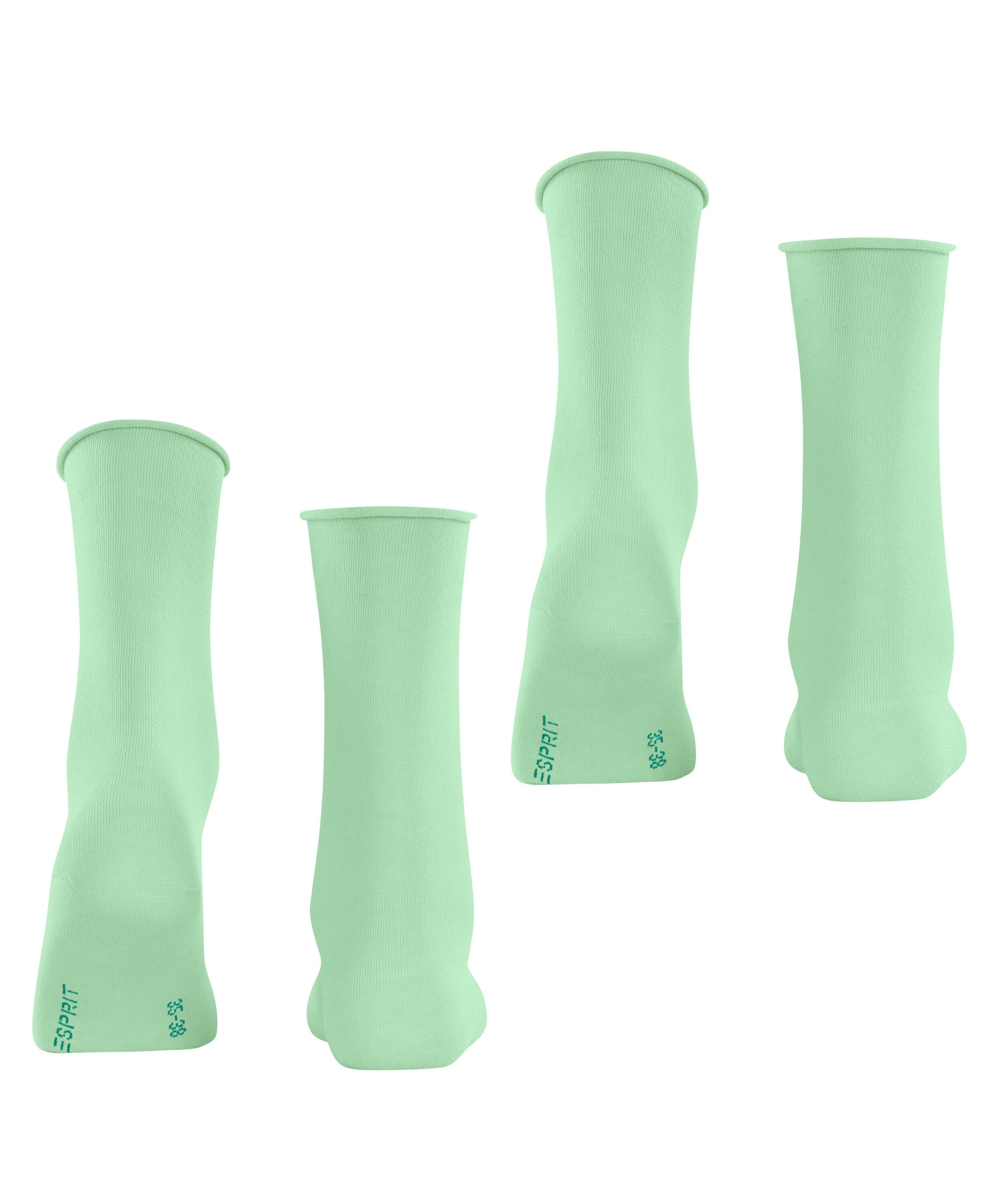 Esprit Socken Basic Pure 2-Pack (2-Paar) mit hohem Baumwollanteil