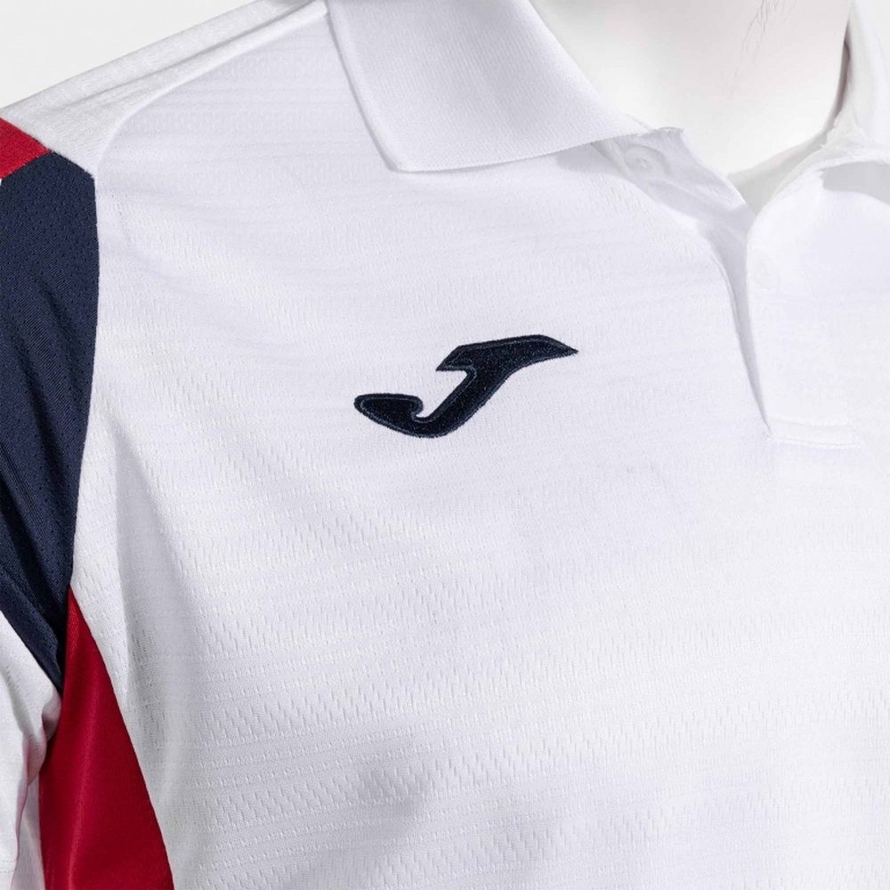 Joma Poloshirt Corta Montreal weiss/rot Herren