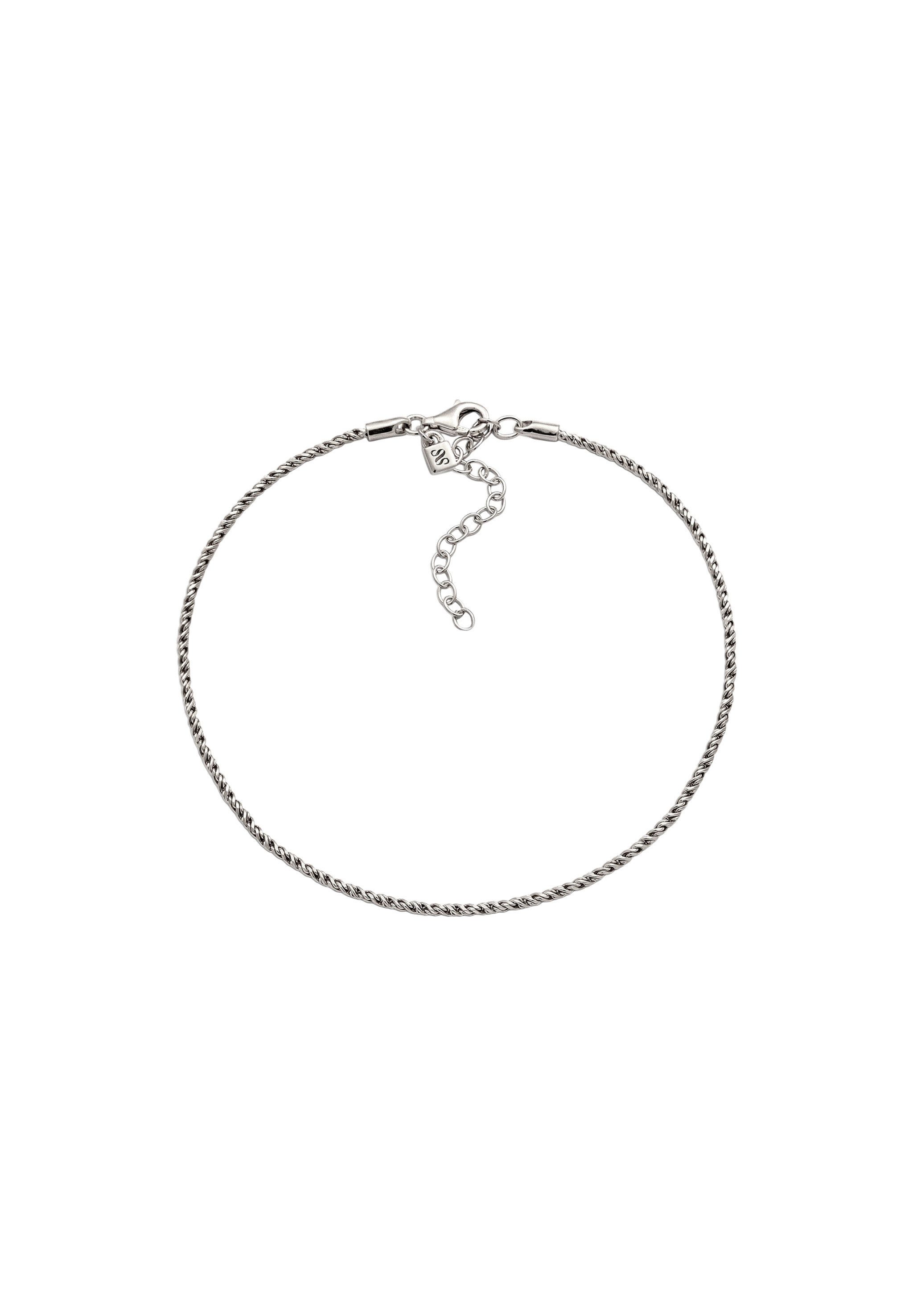 Stilnest Fußkette Spiral Chain 925 Sterling Silber