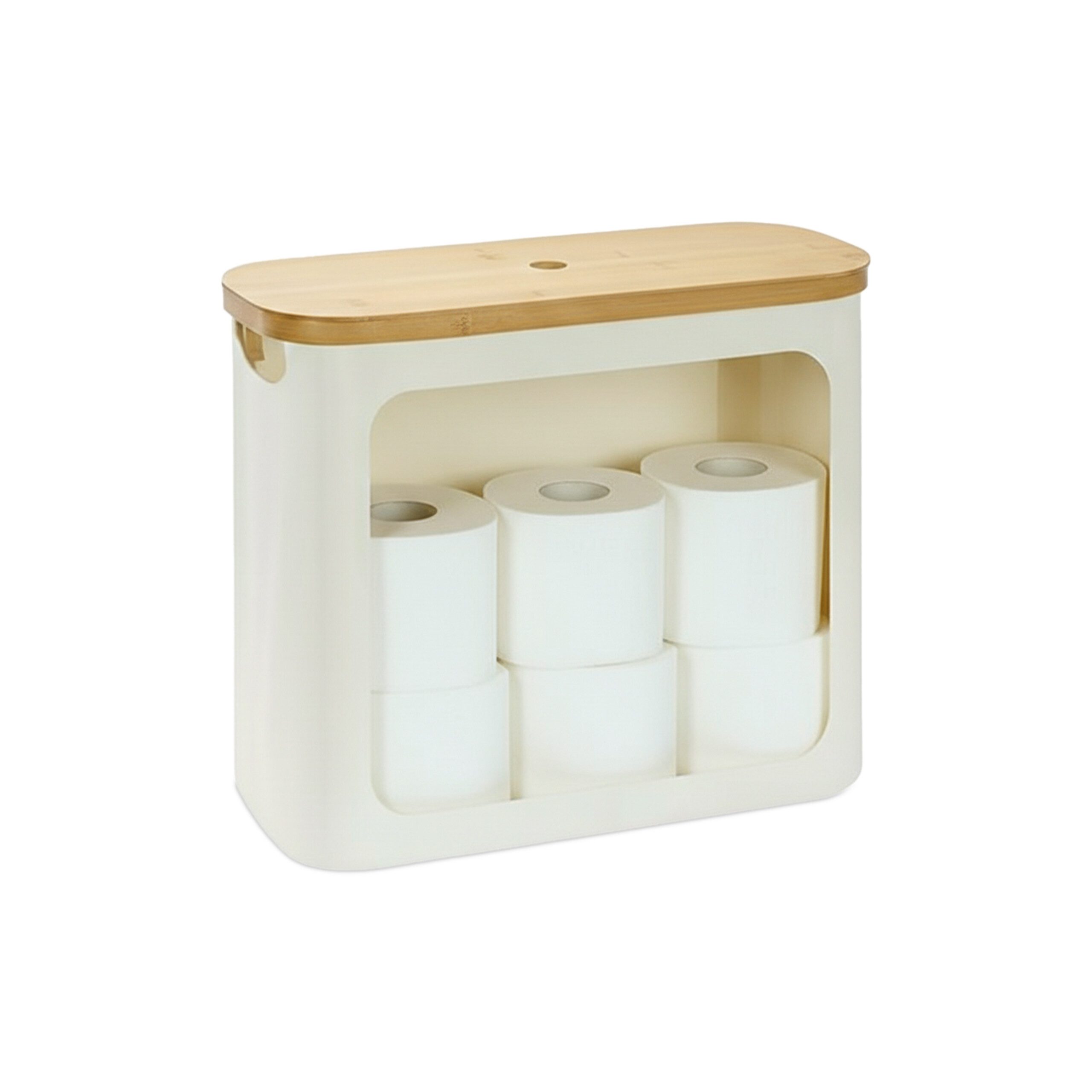 relaxdays Toiletten-Ersatzrollenhalter Toilettenpapier Aufbewahrung 12 Roll günstig online kaufen
