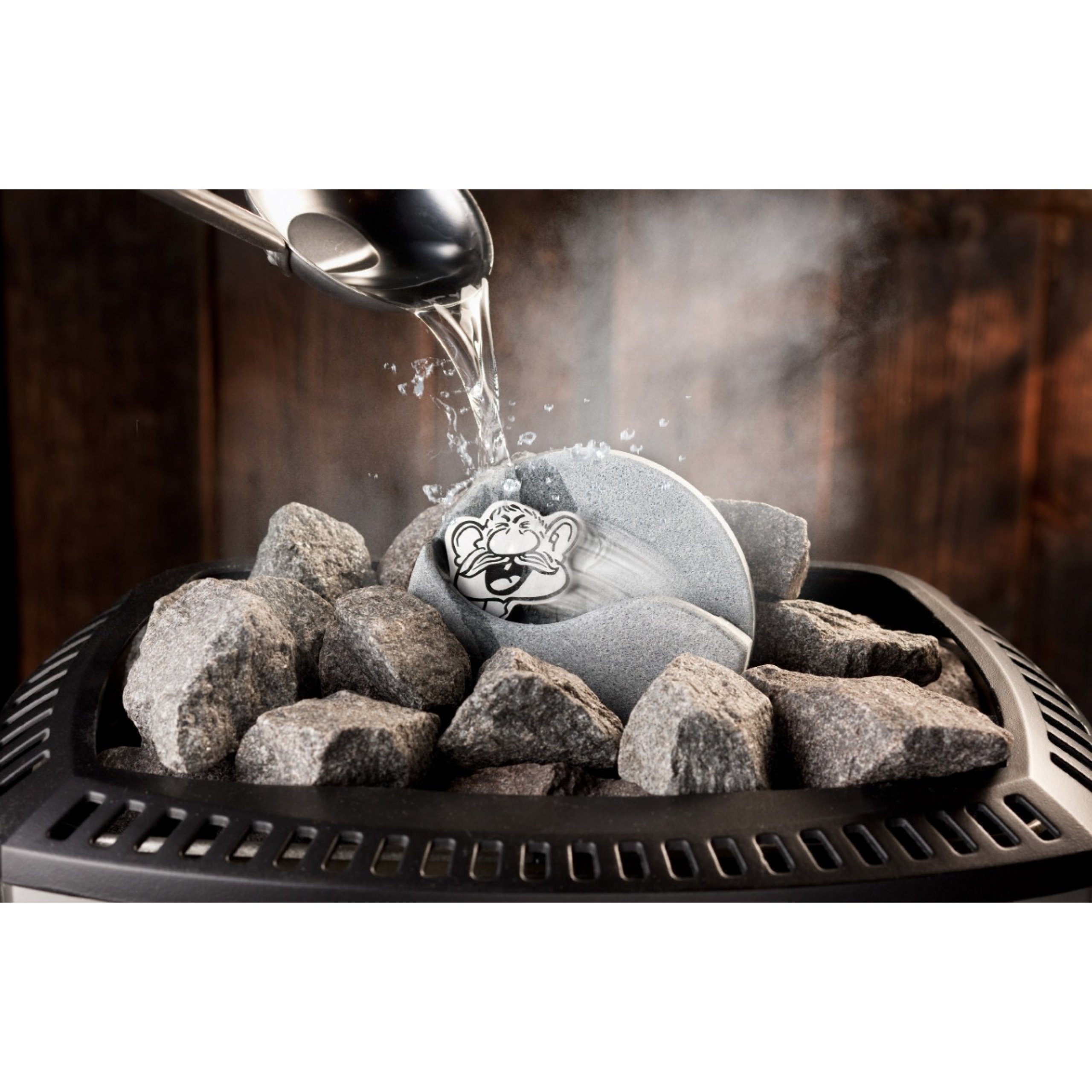 HUKKA Design Aufgusstopf Hukka Design Saunaheppu Aufgussbehälter aus Speckstein für den