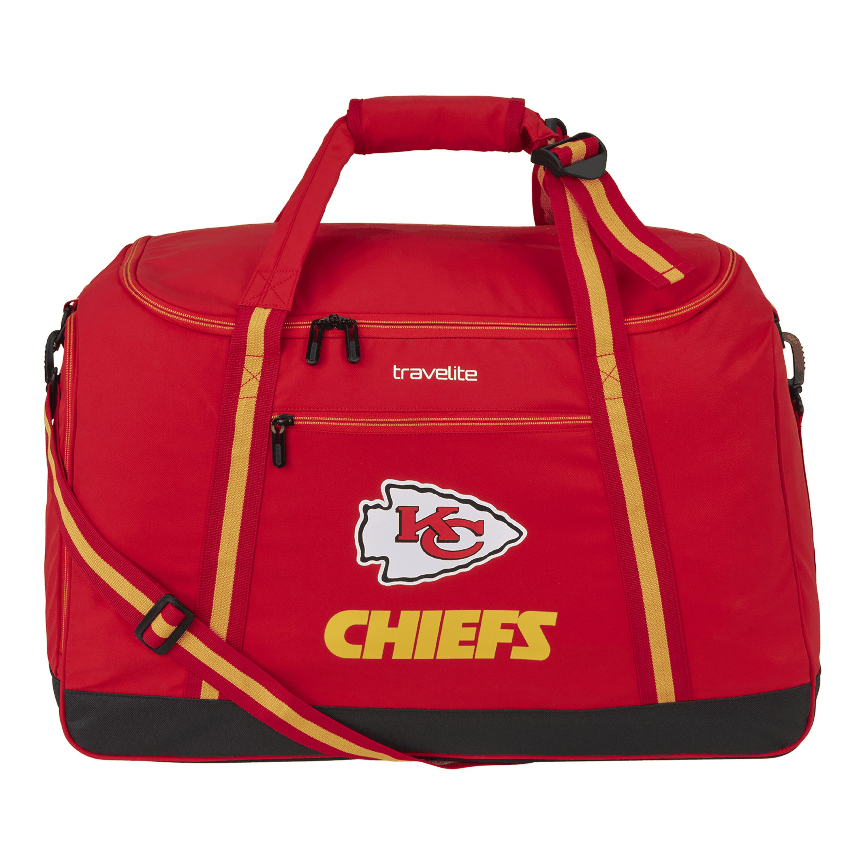 travelite Sporttasche travelite x NFL Duffle Bag 2in1, Unisex Tasche, als Rucksack nutzbar, Schuhfach und Aufsteckfunktion