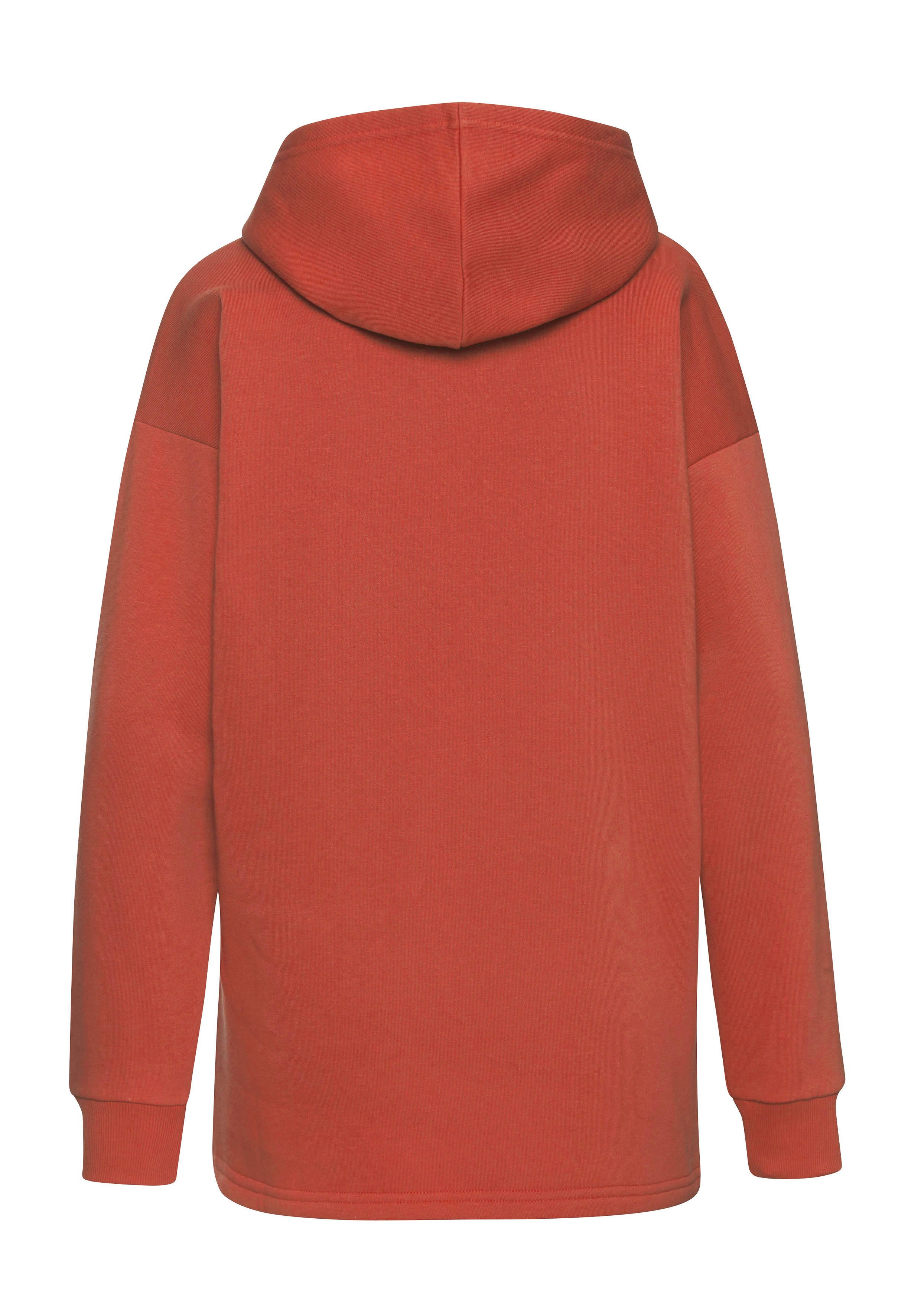 LASCANA Hoodie Lounge-/Kapuzenpullover mit Print vorne, Loungewear