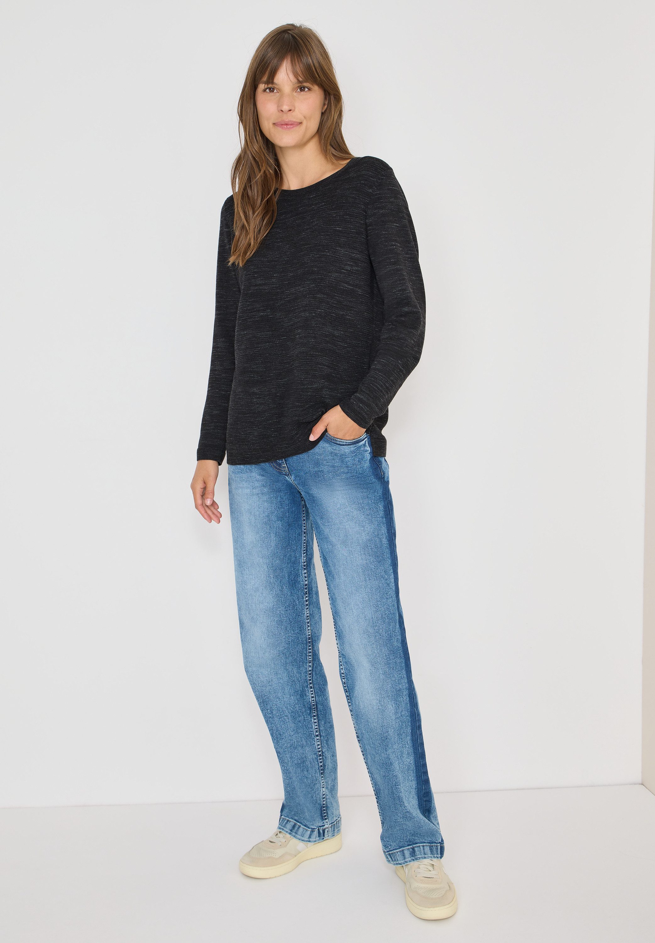 CECIL Strickpullover mit Rundhalsausschnitt