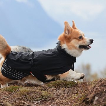 Non-stop dogwear Hunderegenmantel Regenmantel Fjord Raincoat schwarz